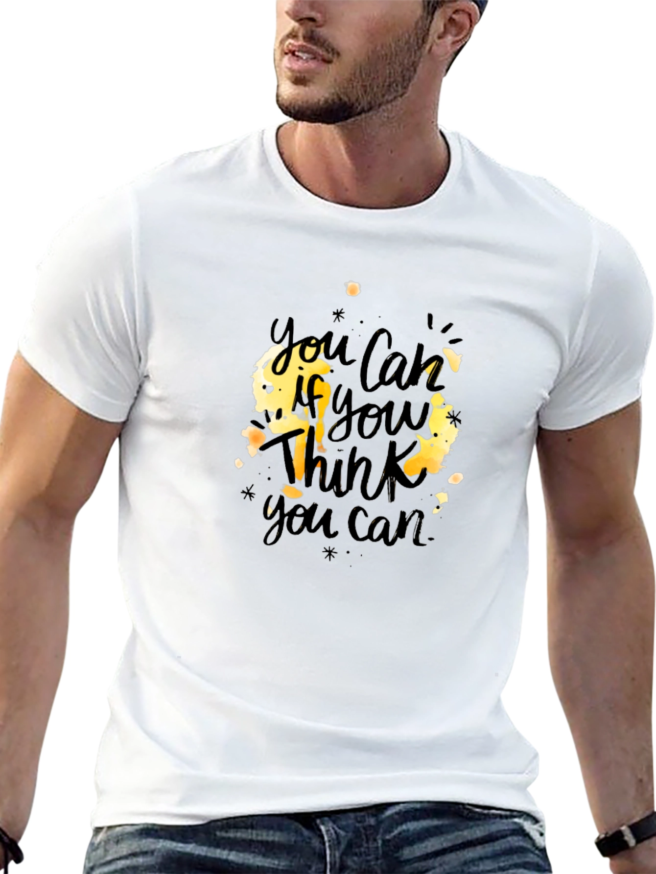 Motivational You Can Black T-Shirt