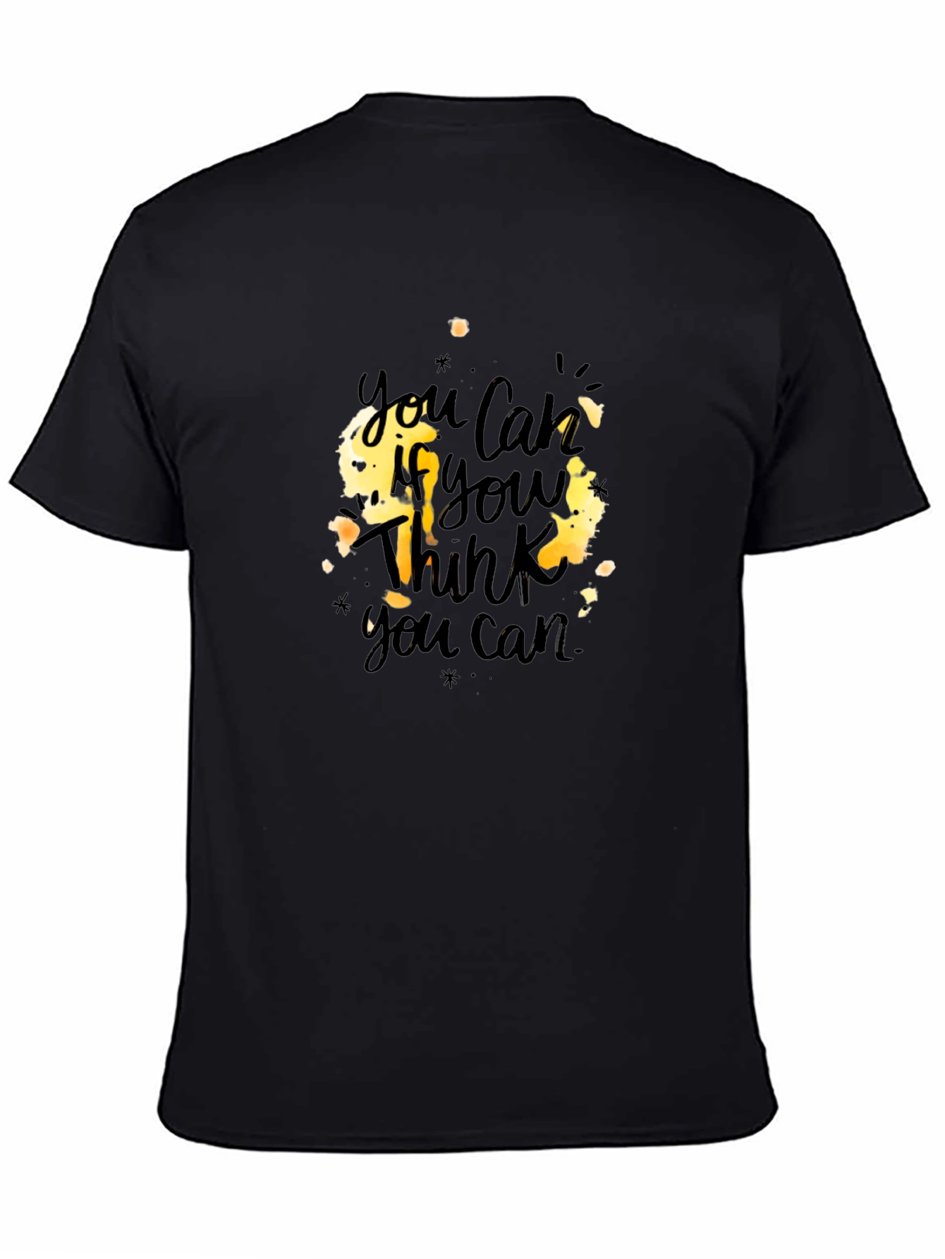 Motivational You Can Black T-Shirt