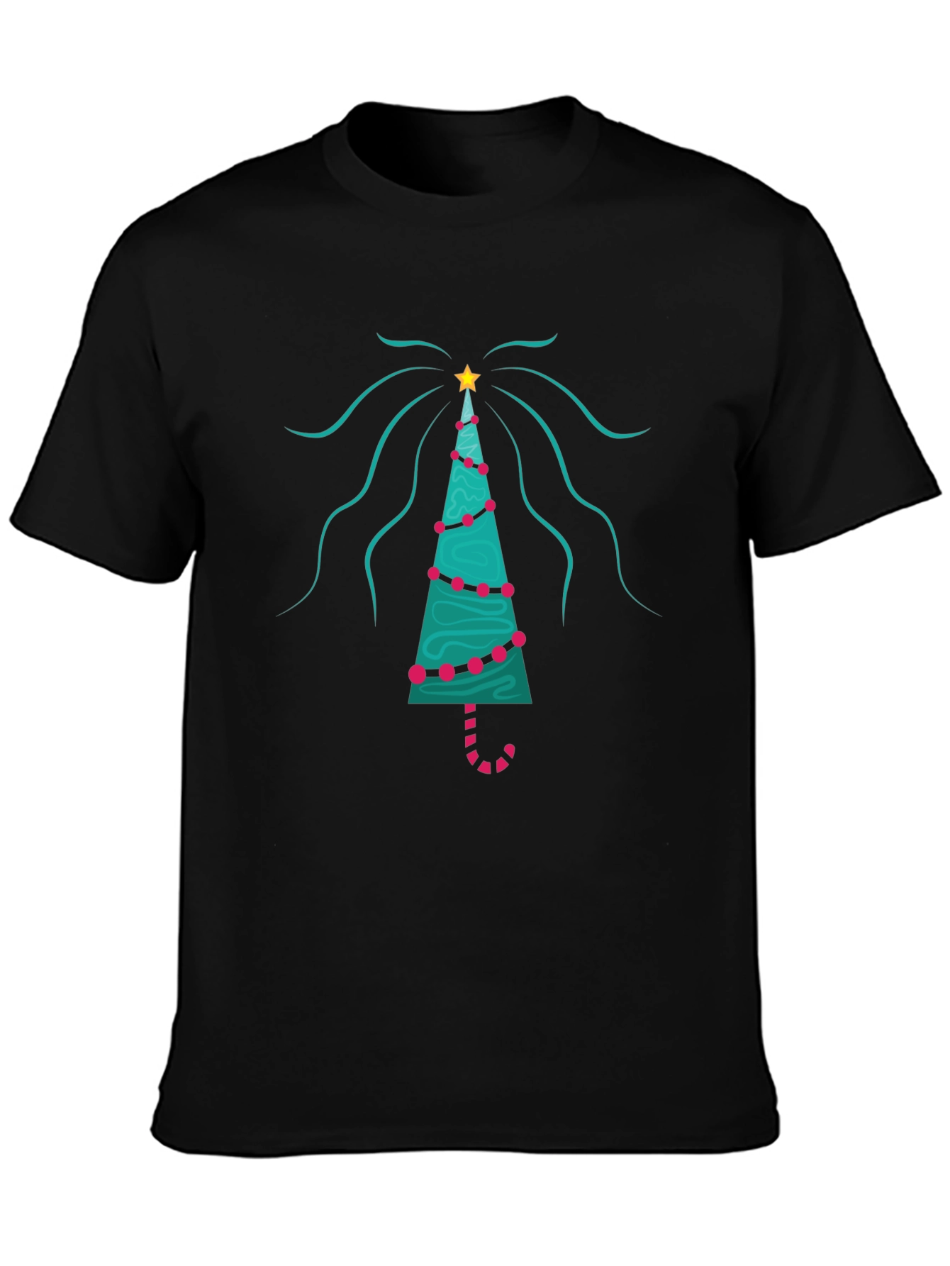 Festive Christmas Tree Graphic Tee