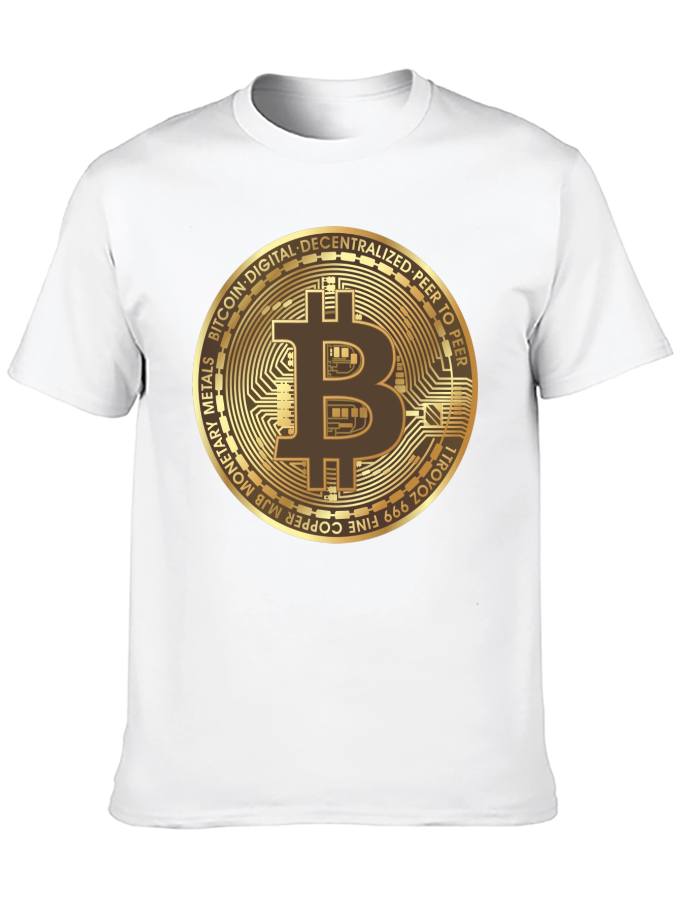 Bitcoin Crypto Currency Black T-Shirt