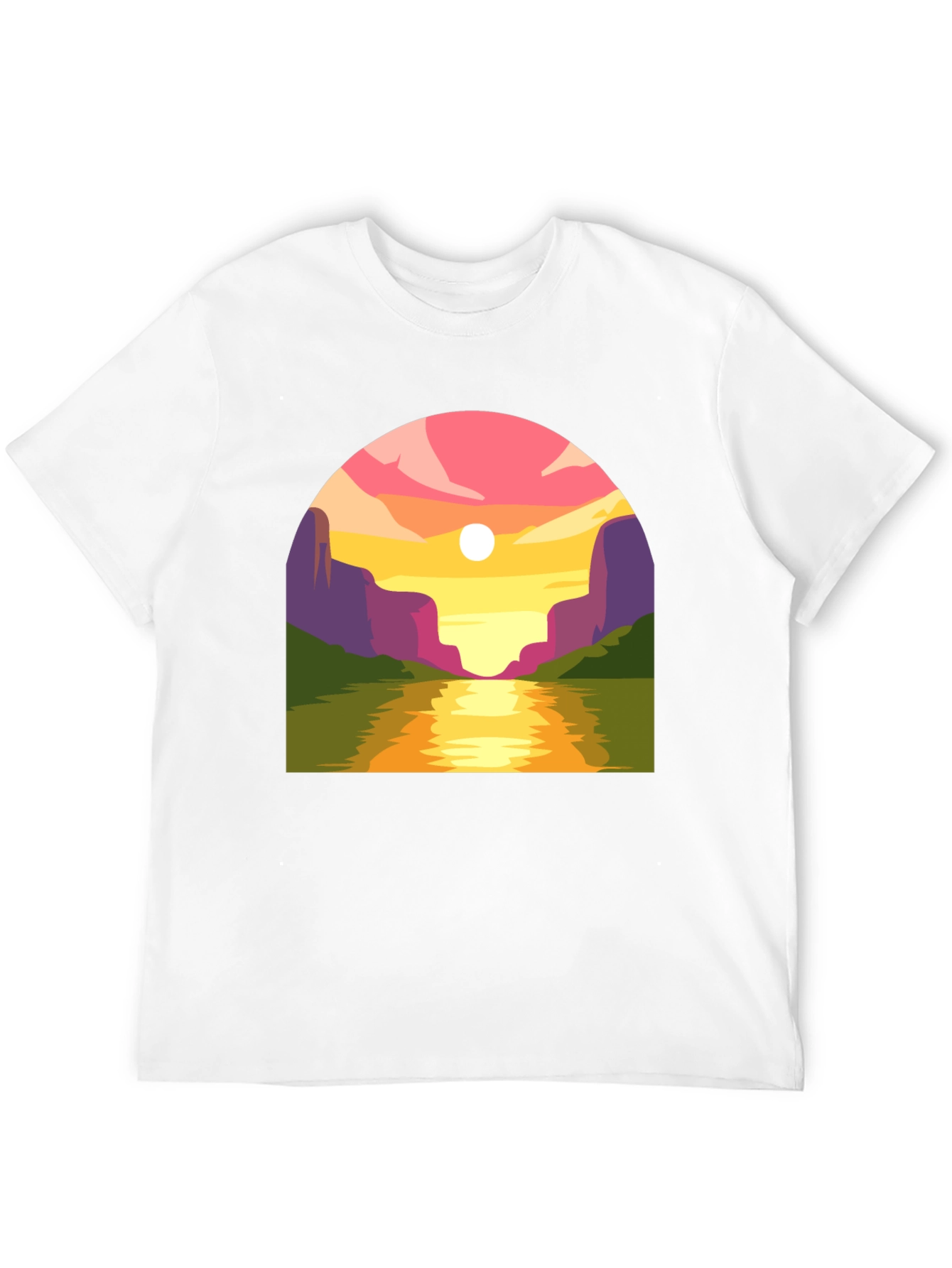 Sunset River Graphic T-Shirt