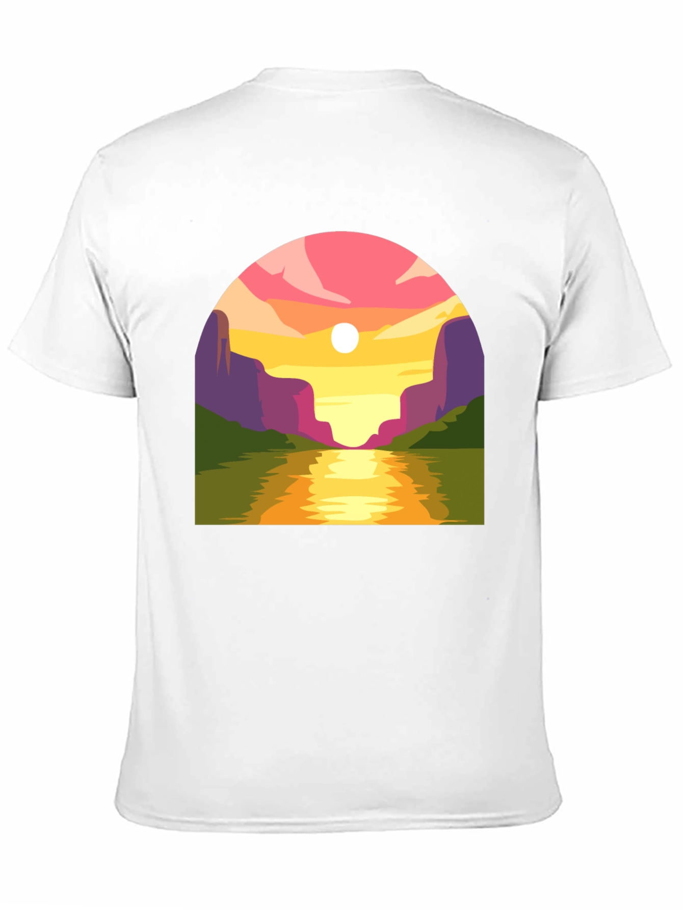 Sunset River Graphic T-Shirt