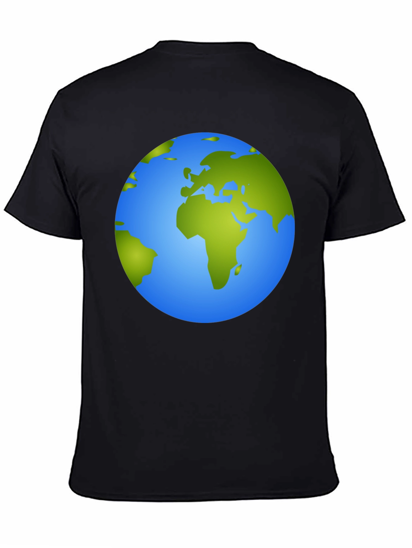 Earth Graphic Tee - Black Cotton Comfort