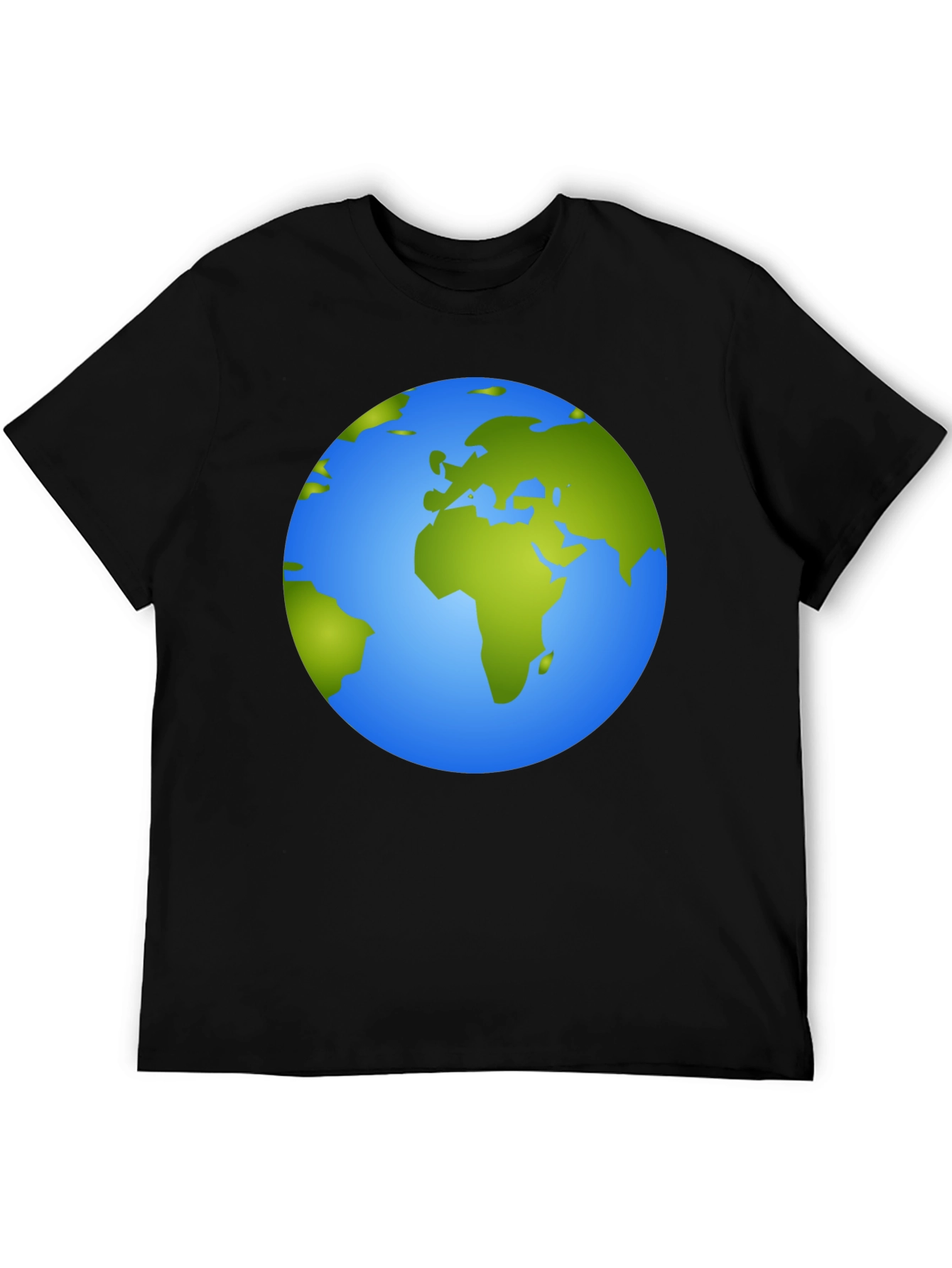 Earth Graphic Tee - Black Cotton Comfort