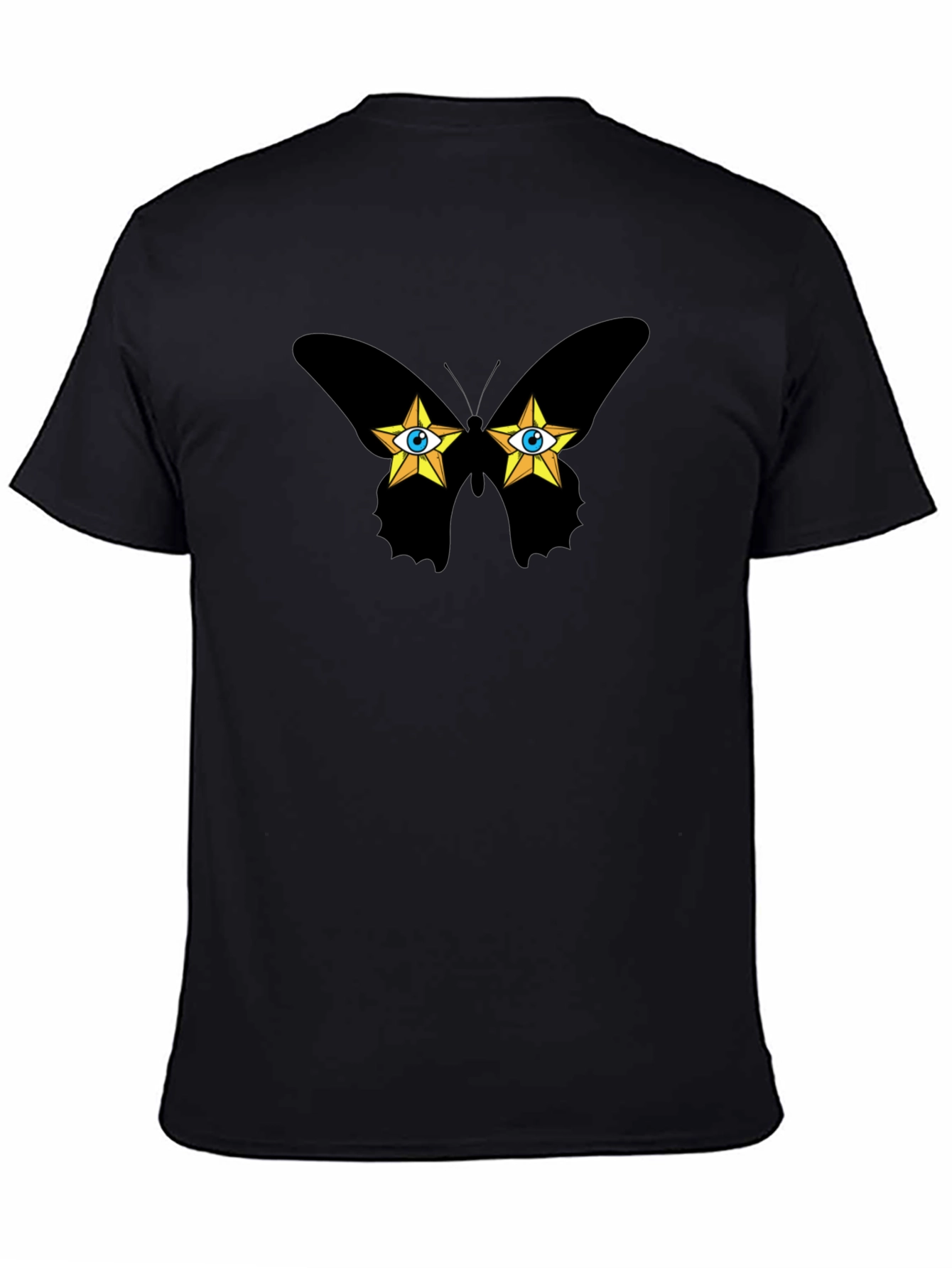 Butterfly Star Eyes Graphic T-Shirt - Soft Cotton Tee