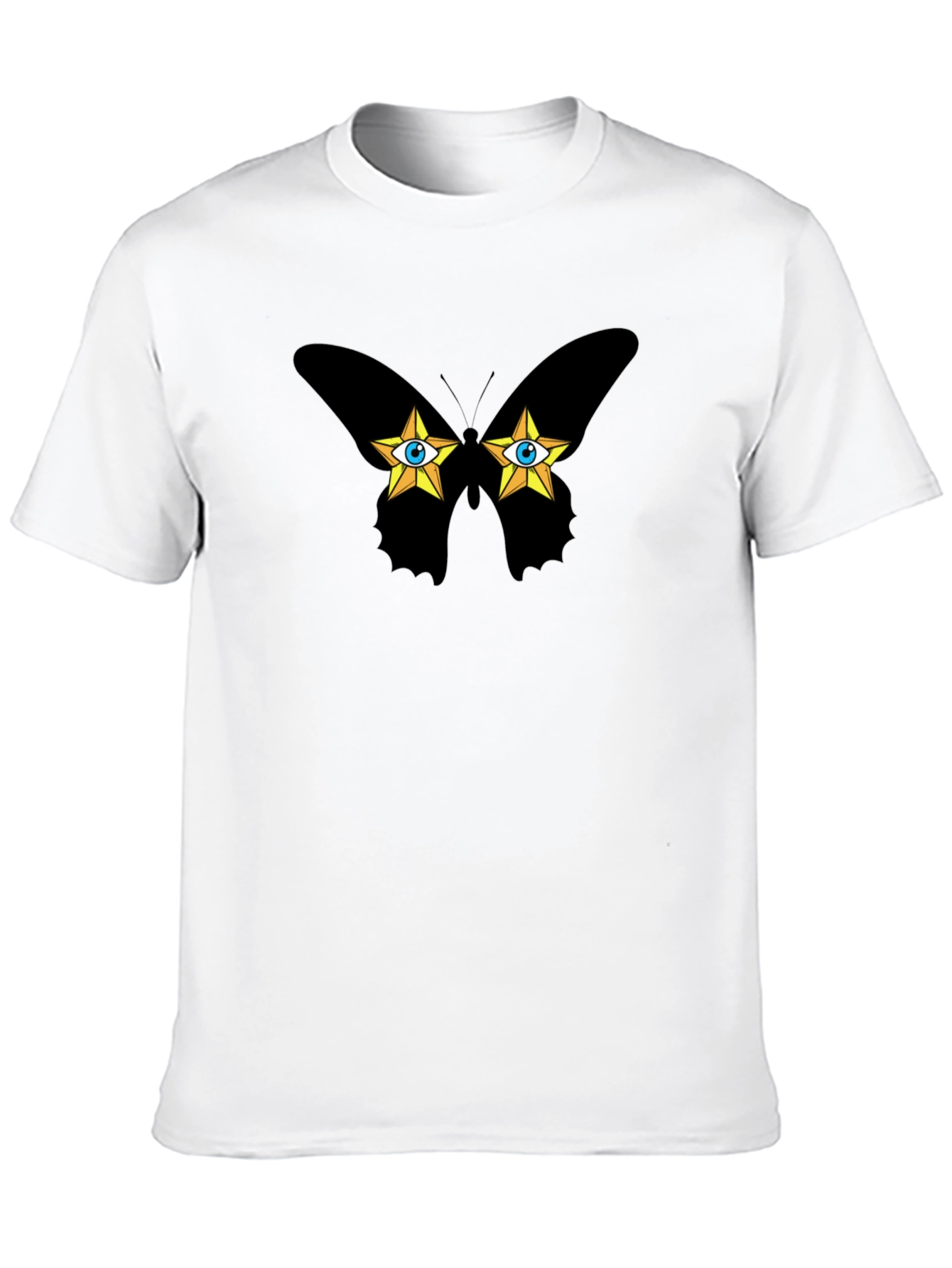Butterfly Star Eyes Graphic T-Shirt - Soft Cotton Tee
