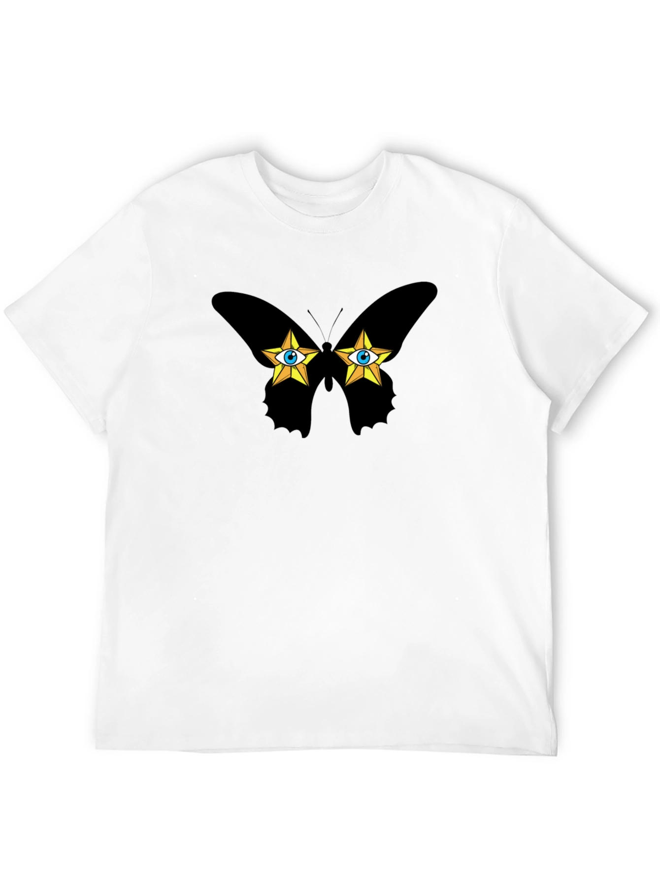 Butterfly Star Eyes Graphic T-Shirt - Soft Cotton Tee