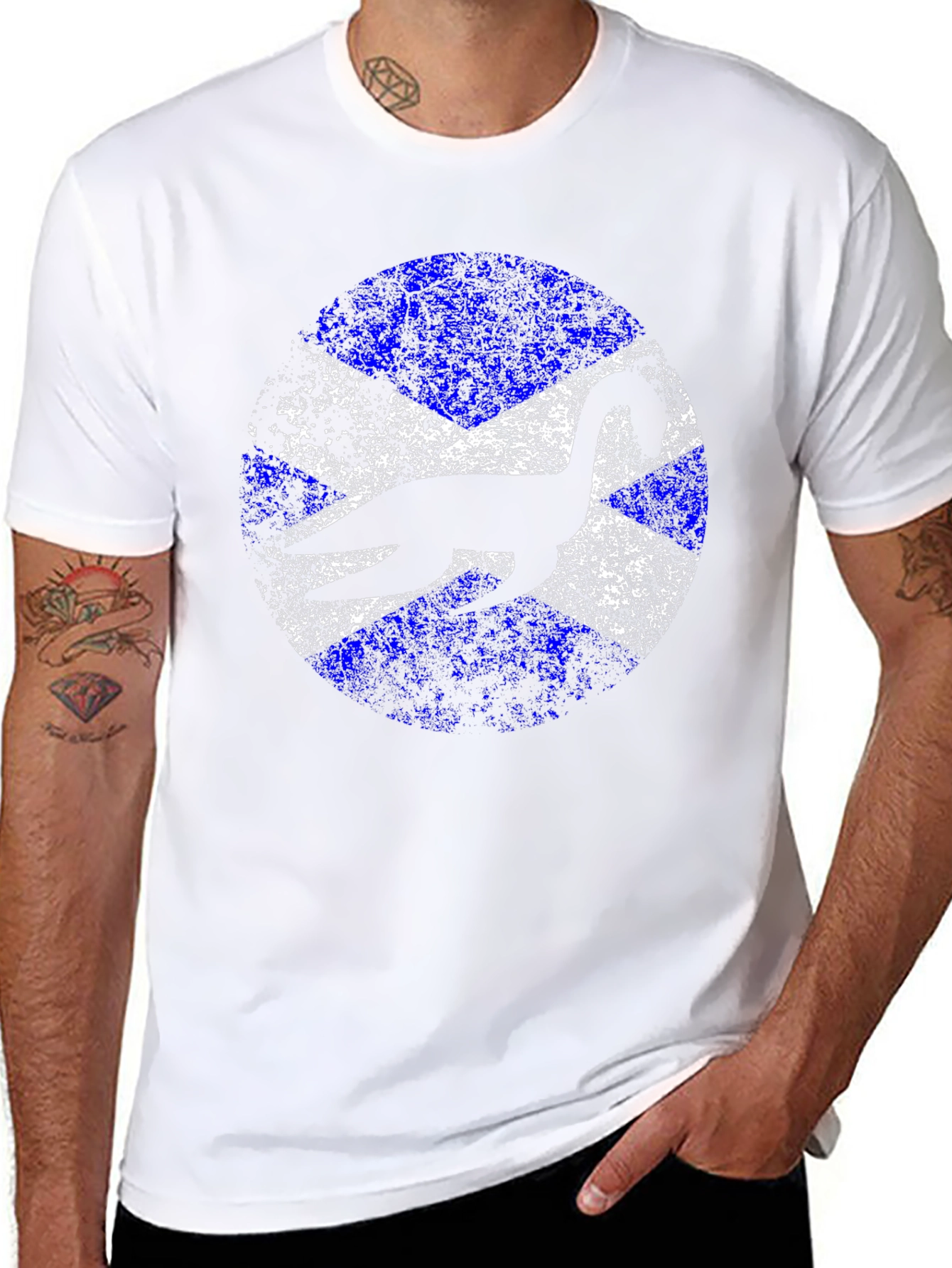 Scottish Nessie Flag Graphic T-Shirt