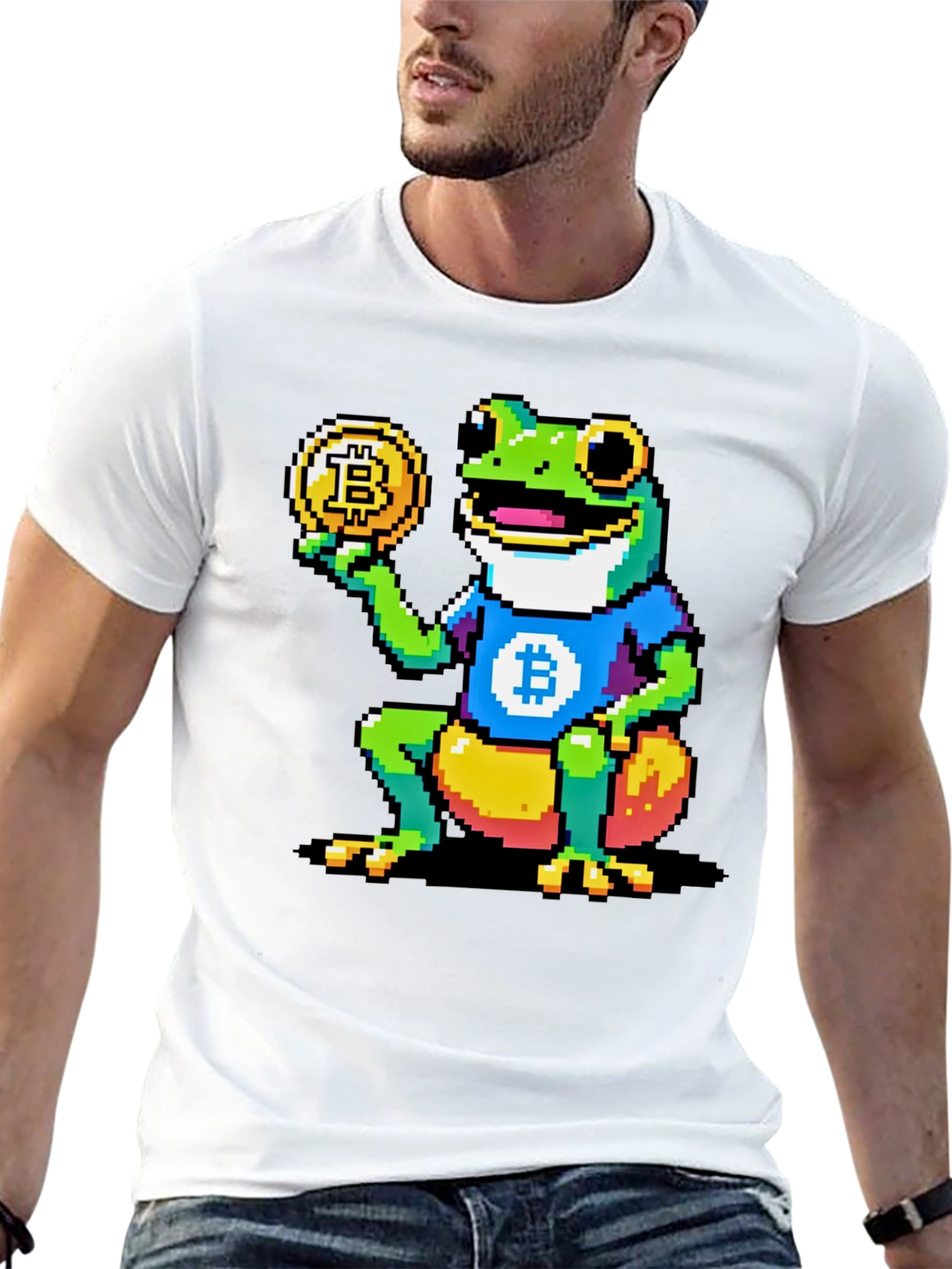 Bitcoin Frog Pixel Art T-Shirt