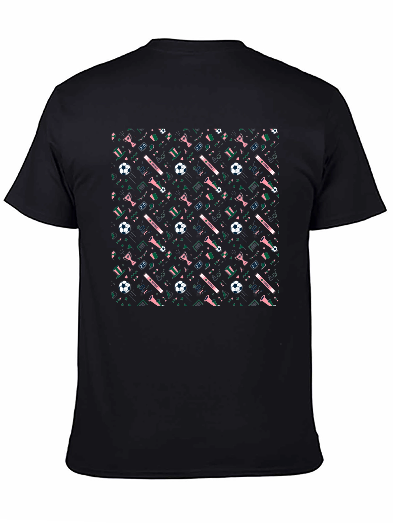 Festive Soccer Patterned T-Shirt