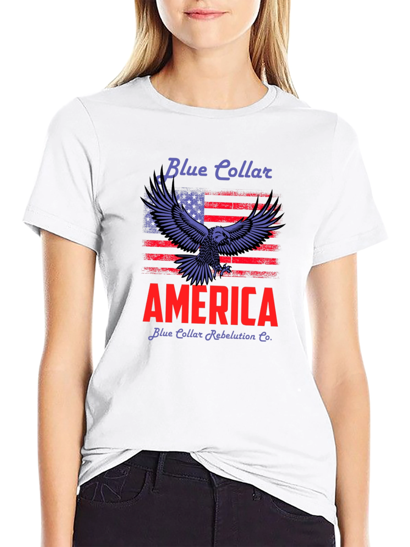 Blue Collar America Eagle Graphic Tee