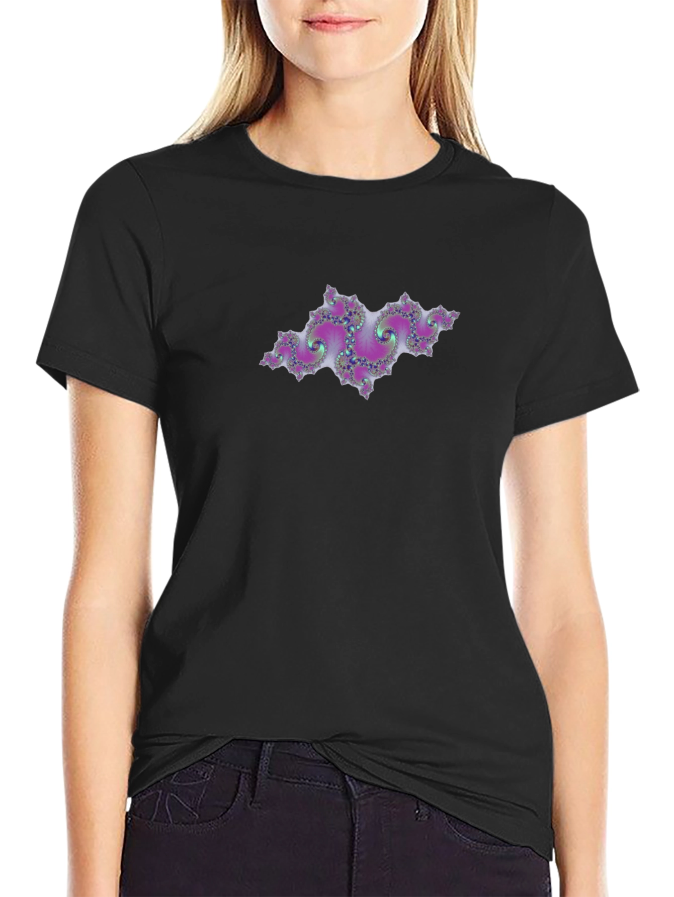 Fractal Design Black T-Shirt - Unique & Stylish