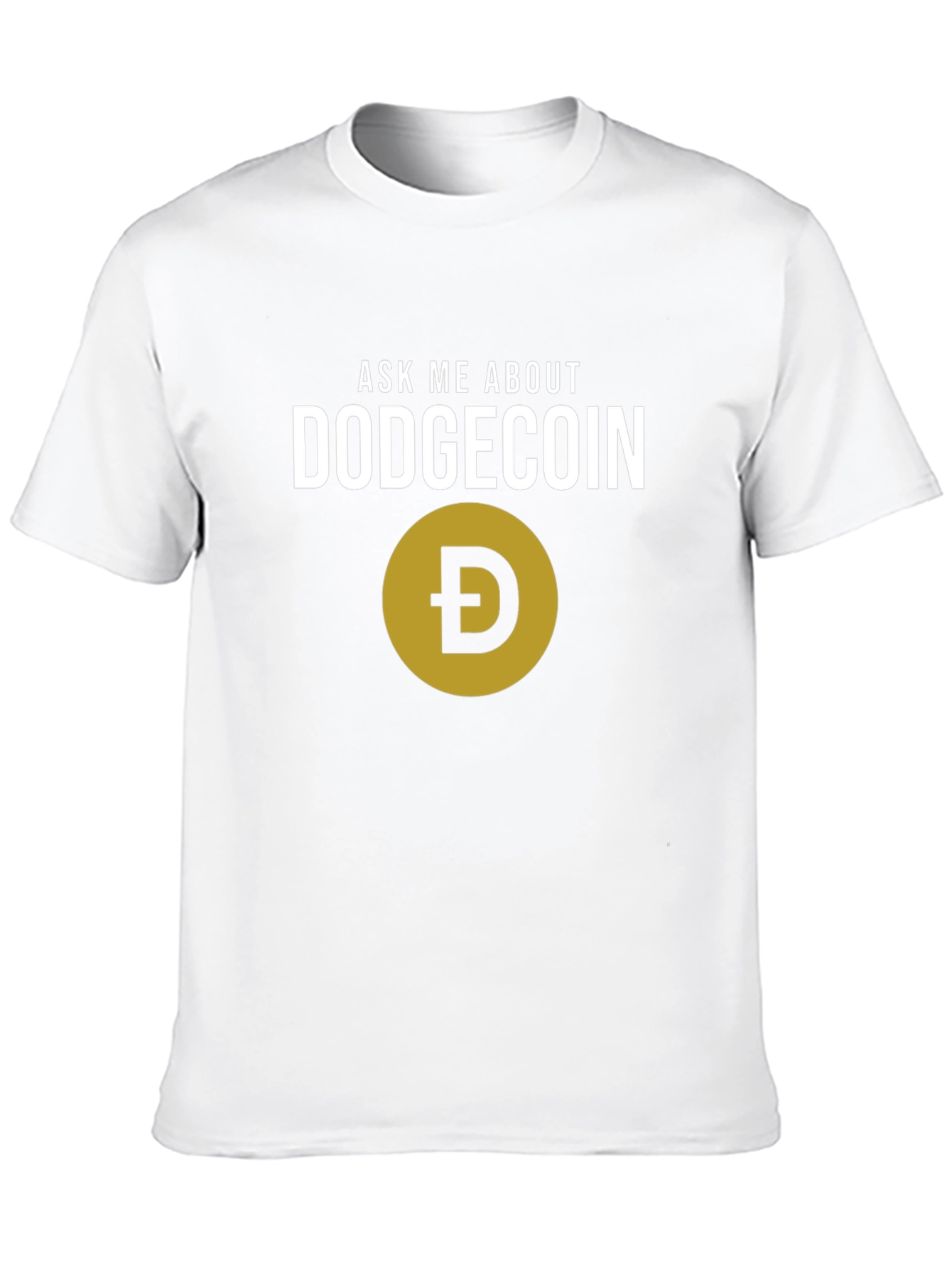Ask Me About Dogecoin Black T-Shirt Crypto Meme