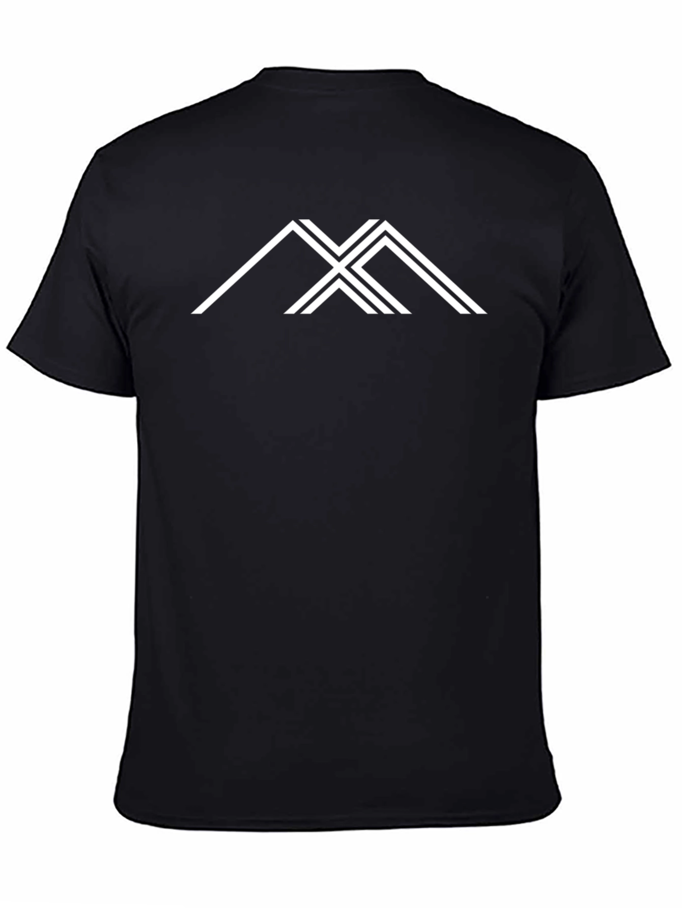 Modern Geometric T-Shirt - Black