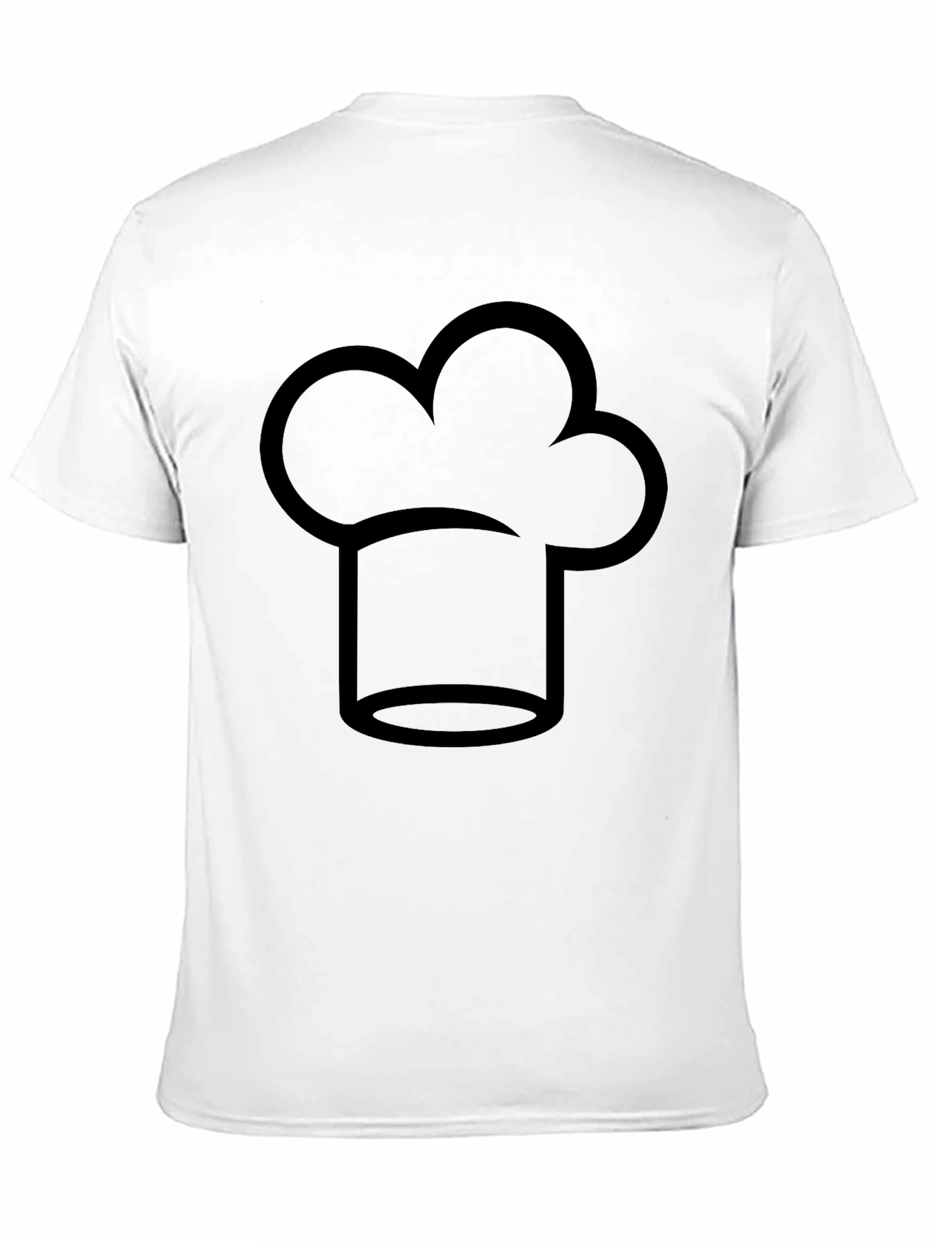 Chef Hat Graphic Tee - Black Cotton T-Shirt
