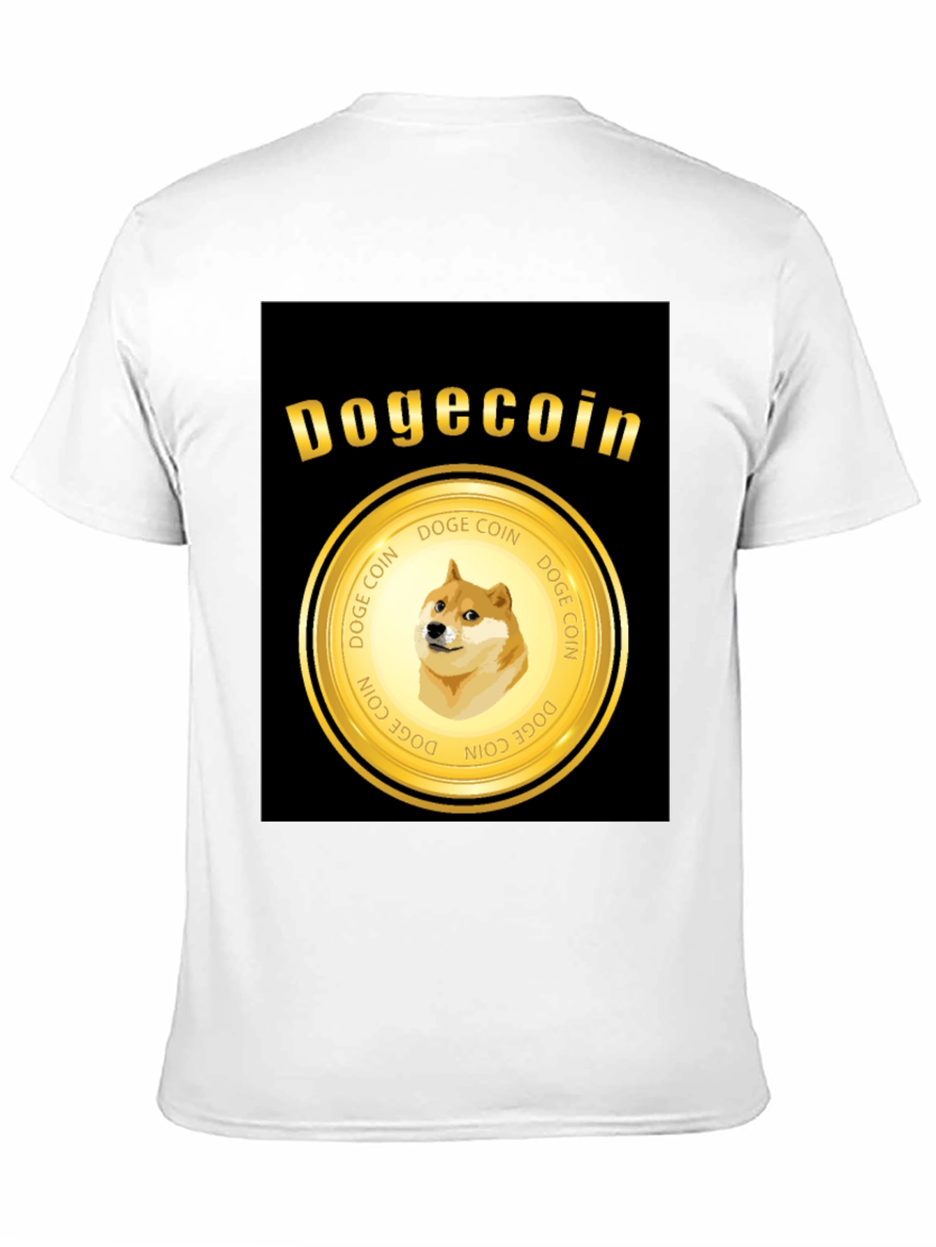 Dogecoin Gold Coin T-Shirt - Crypto Meme Tee