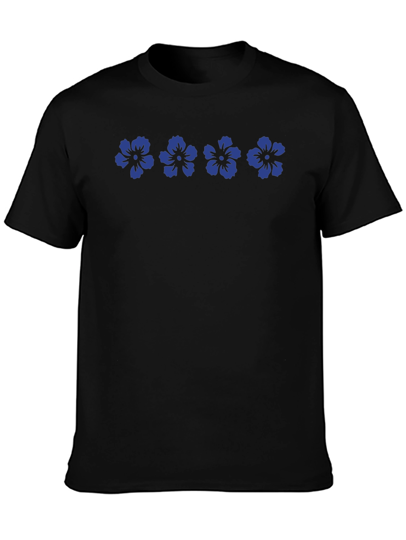 Black Floral T-Shirt - Casual Style