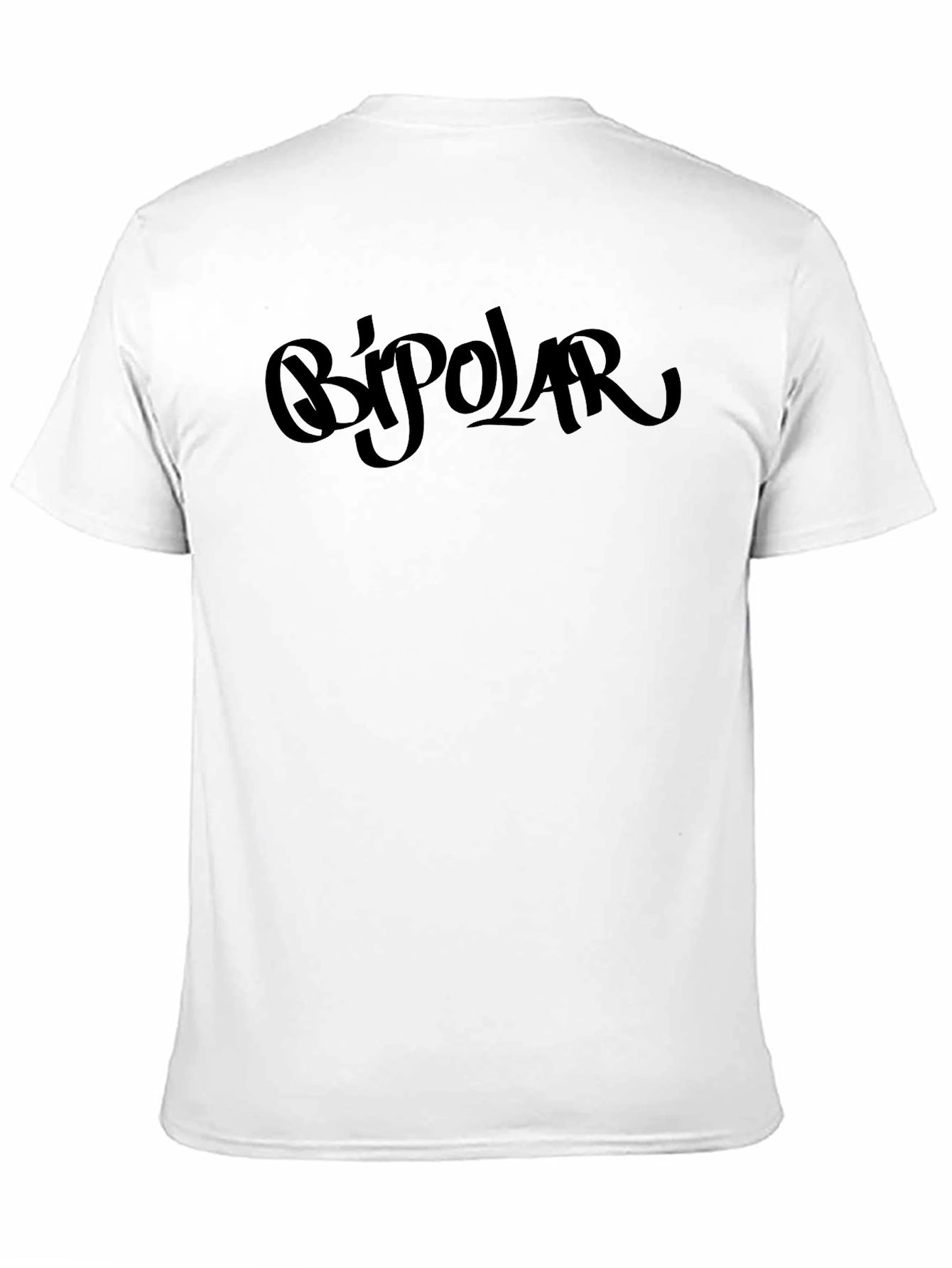 Bipolar Graphic Tee - Stylish Mens Black T-Shirt