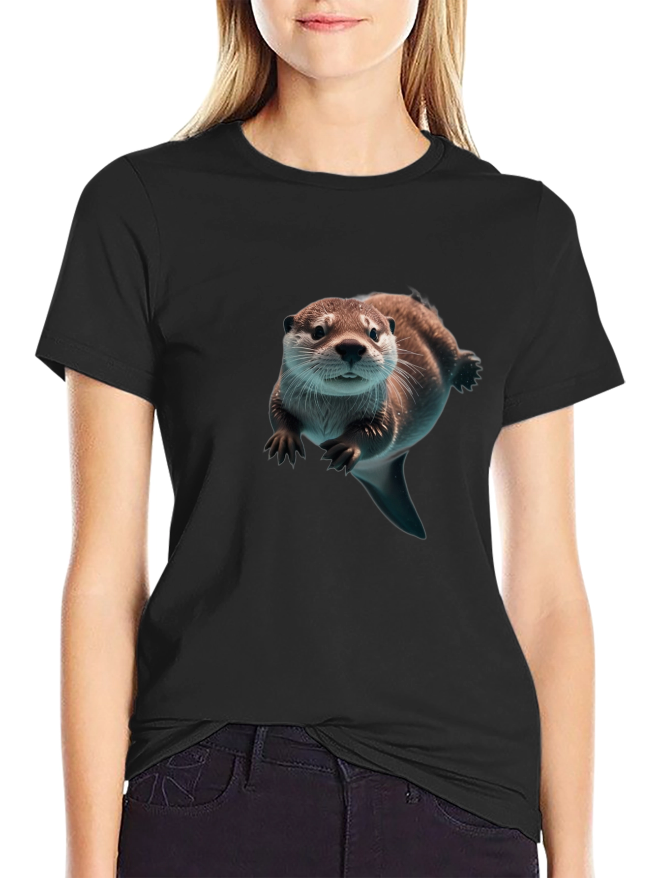 Otter Graphic T-Shirt - Premium Soft Cotton Tee