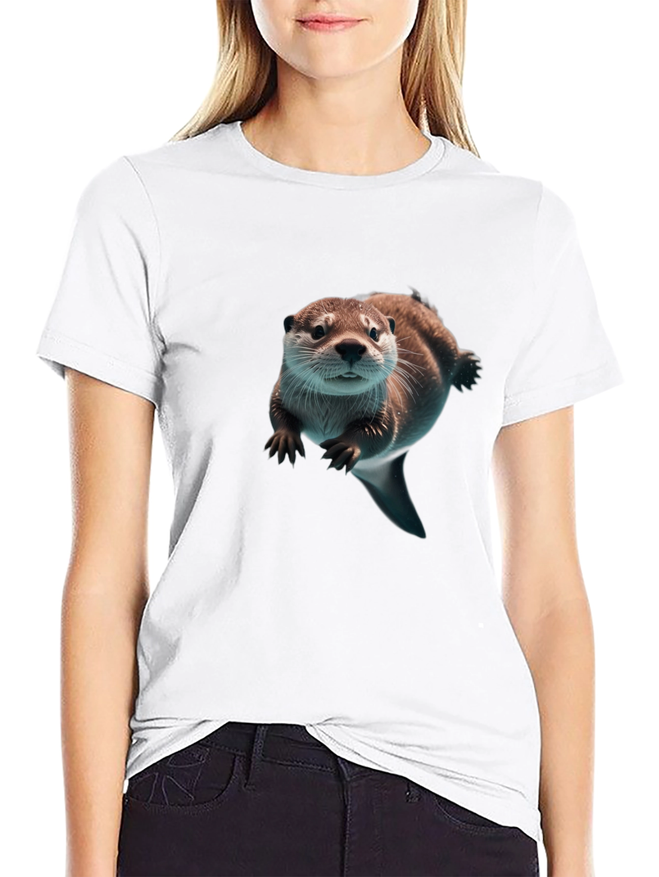 Otter Graphic T-Shirt - Premium Soft Cotton Tee