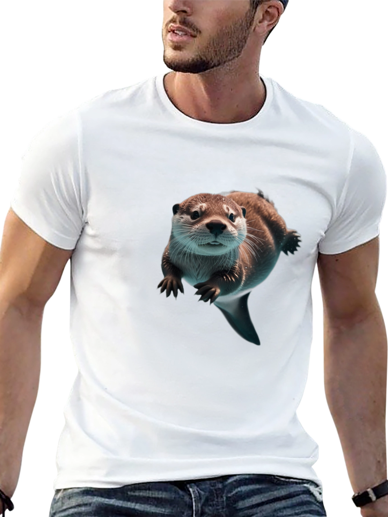 Otter Graphic T-Shirt - Premium Soft Cotton Tee