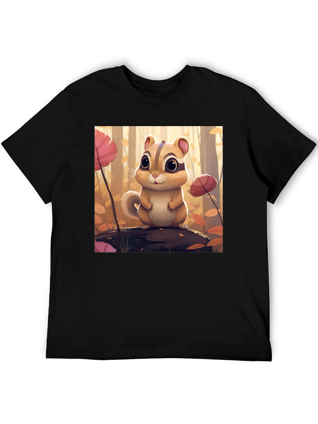 Cute Chipmunk T-Shirt - Forest Theme