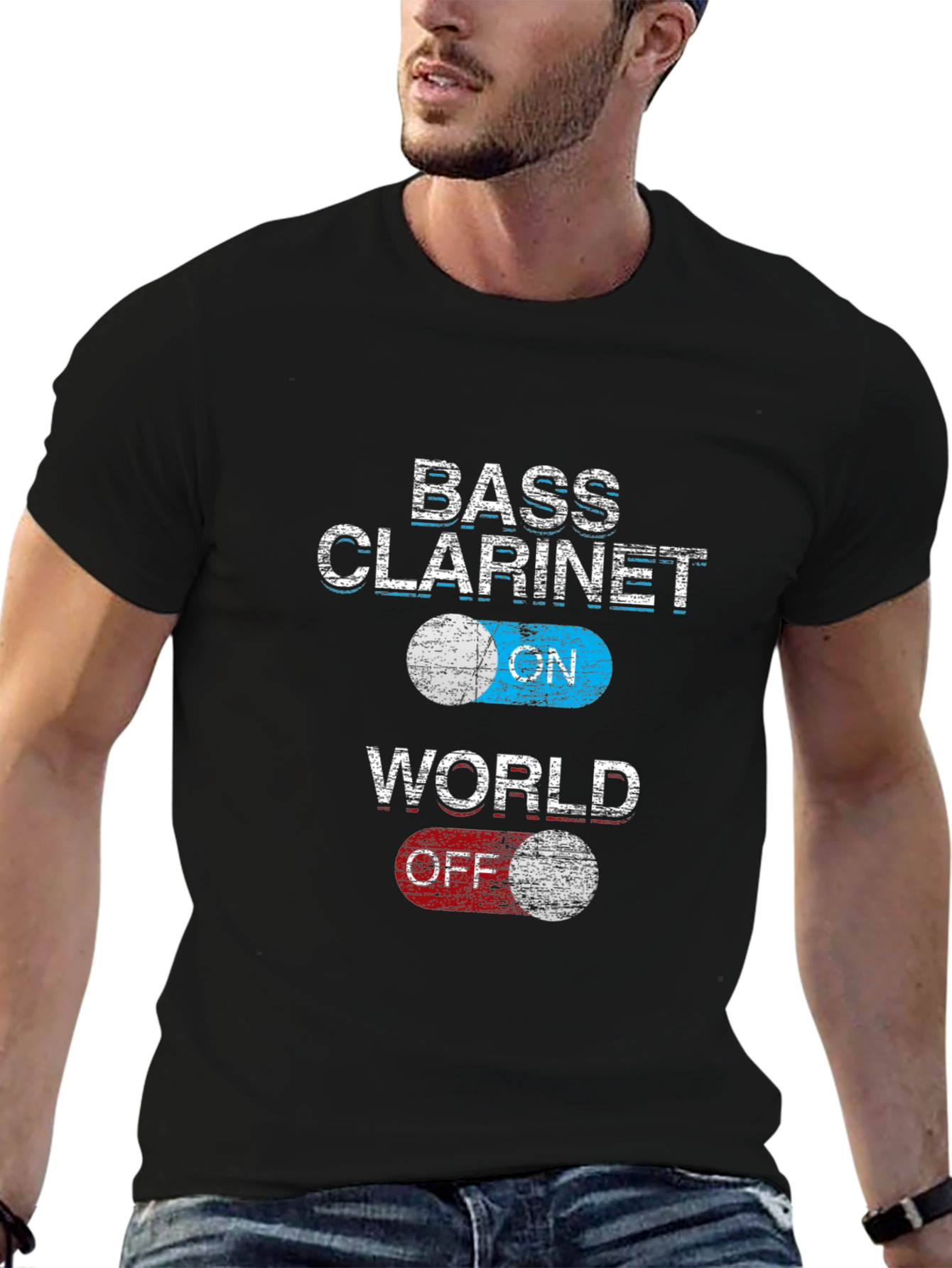 Bass Clarinet ON World OFF T-Shirt