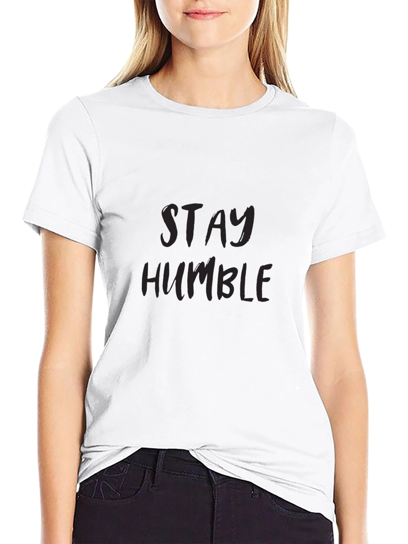 Stay Humble Black Tee - Mens Graphic T-Shirt