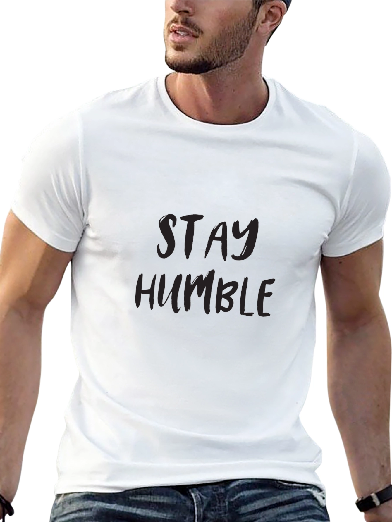 Stay Humble Black Tee - Mens Graphic T-Shirt