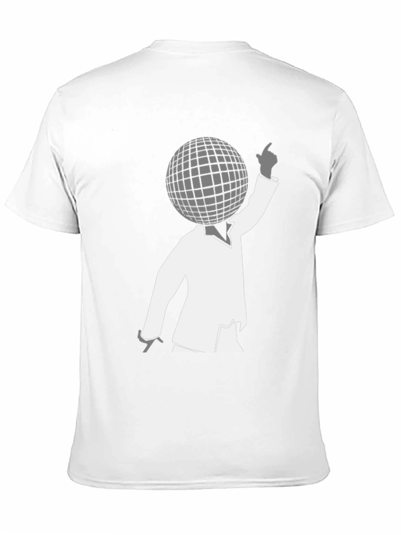 Disco Ball Head Graphic Tee - Unique Retro Style