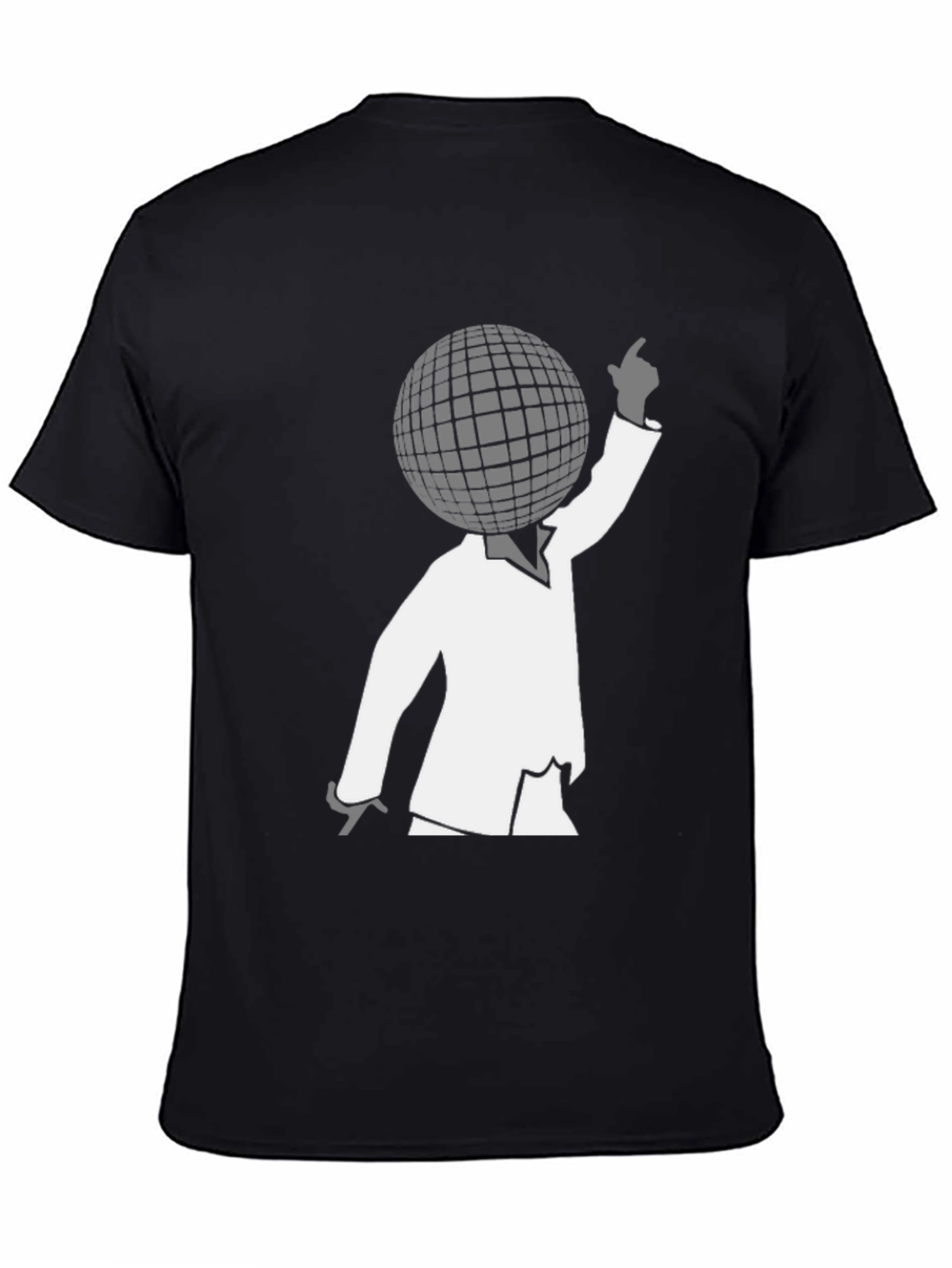 Disco Ball Head Graphic Tee - Unique Retro Style