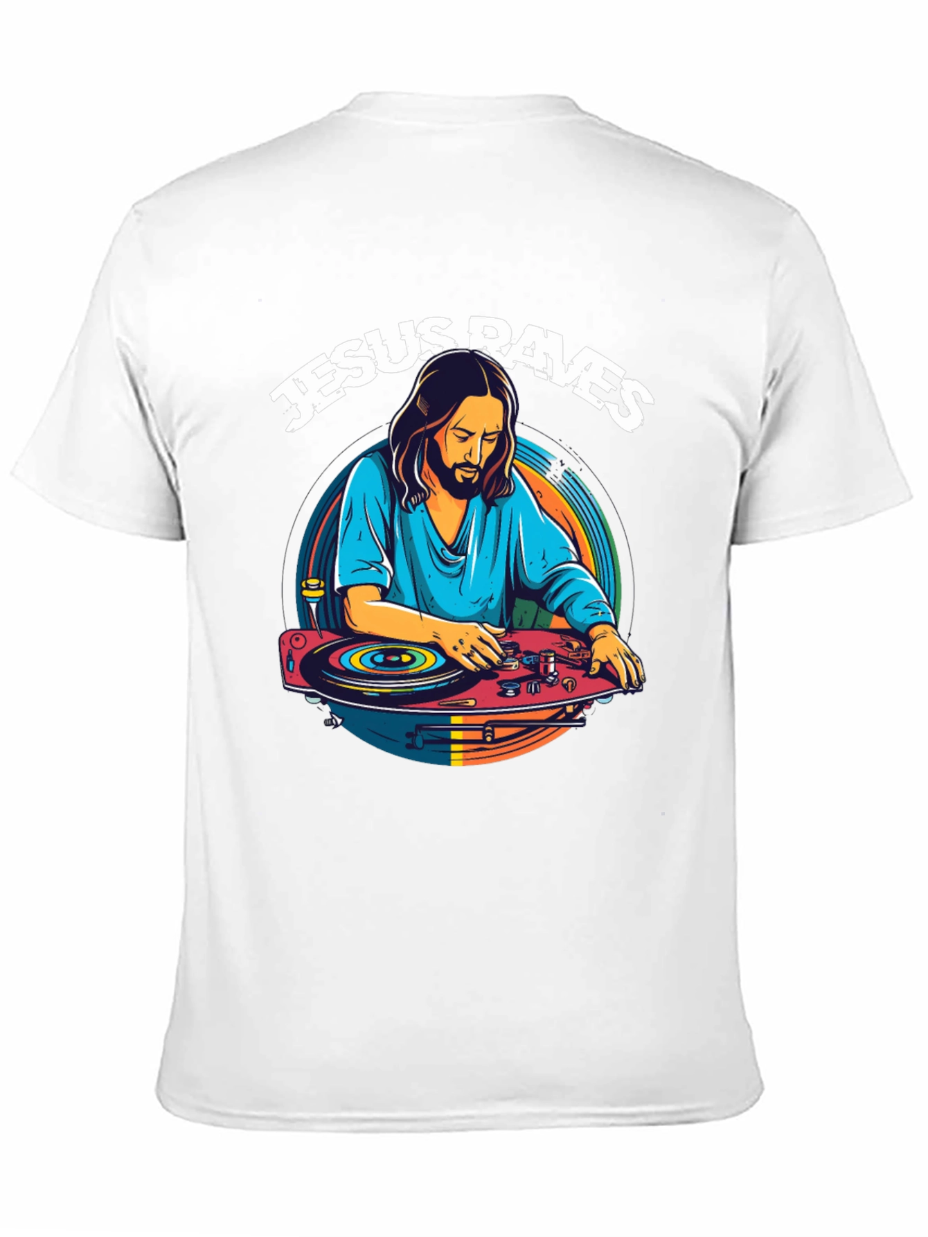 Jesus Raves T-Shirt - DJ Jesus Graphic Tee