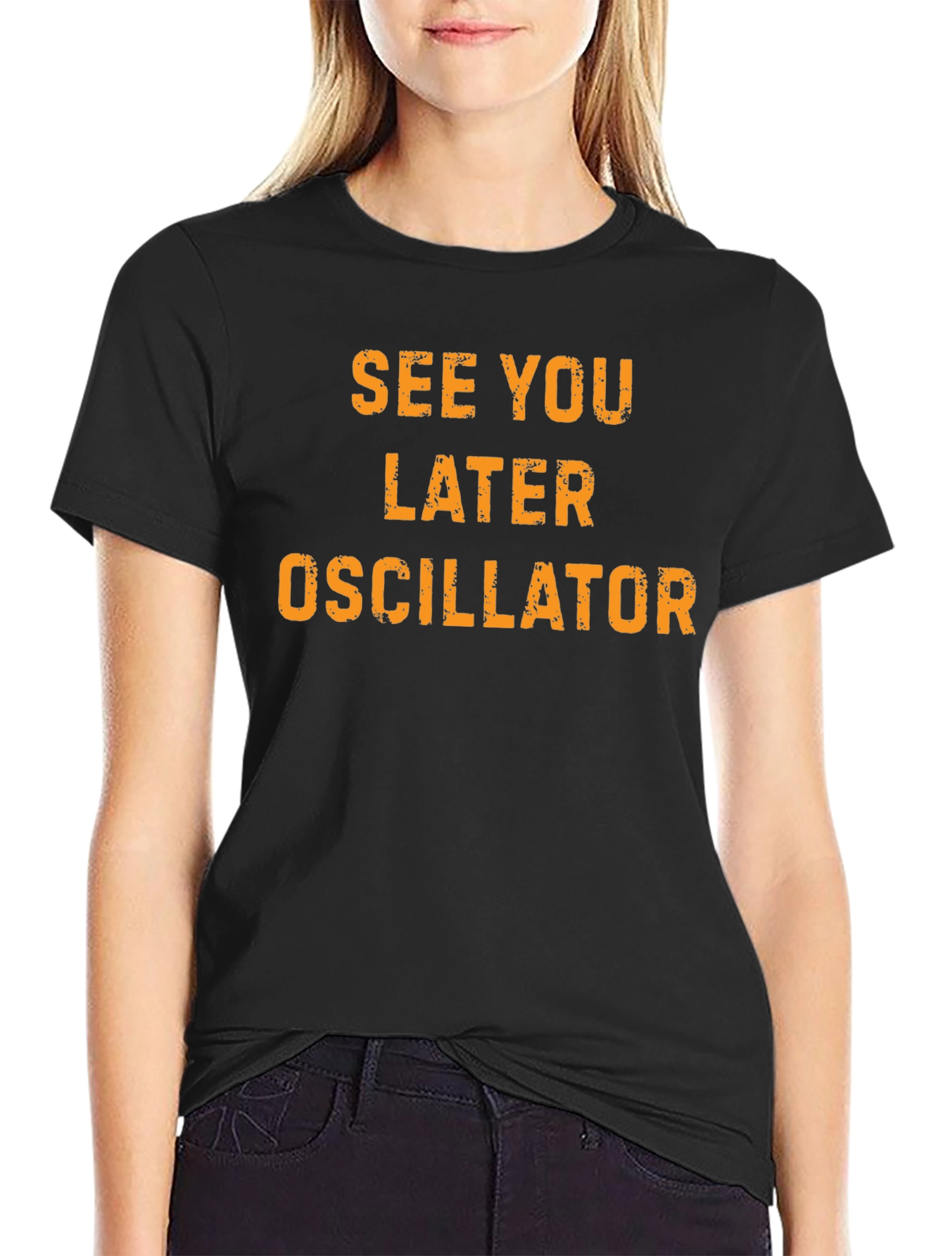 See You Later Oscillator Black T-Shirt