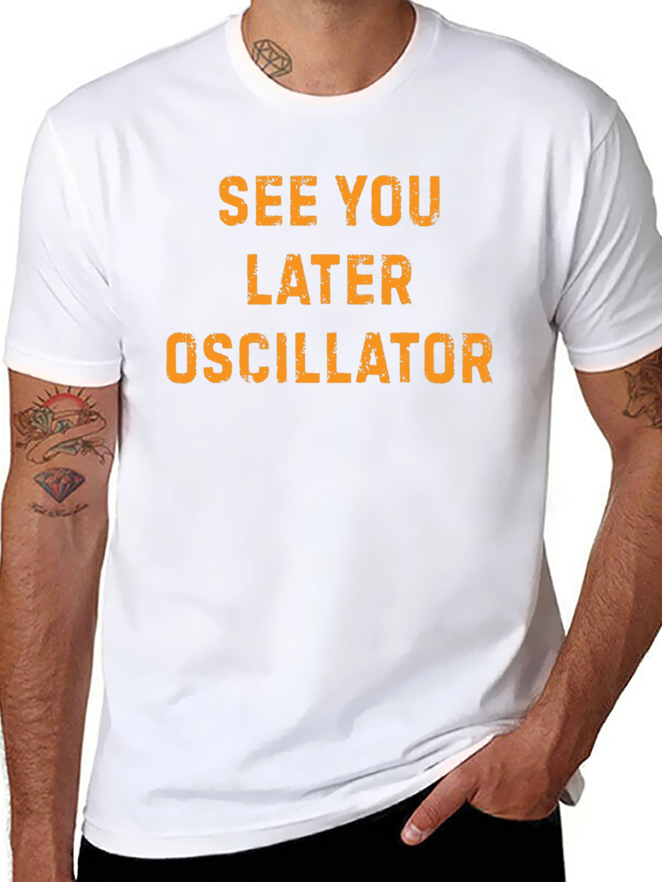 See You Later Oscillator Black T-Shirt