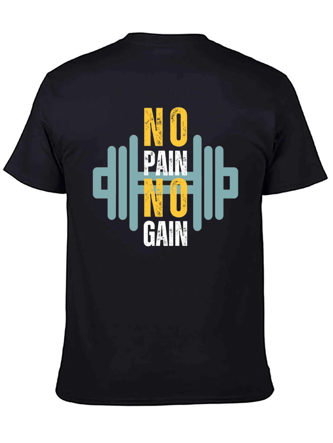 Motivational No Pain No Gain Graphic Tee