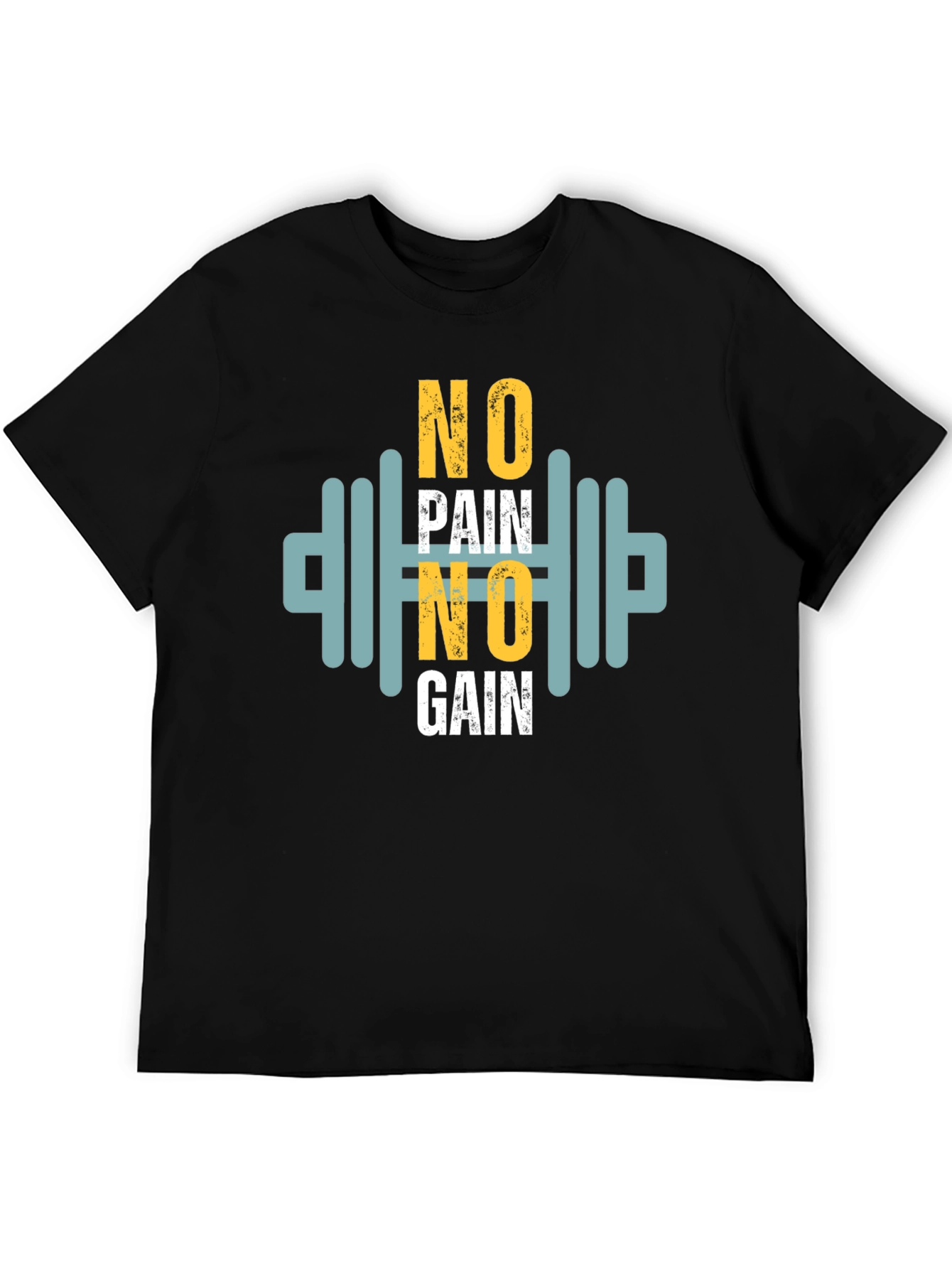 Motivational No Pain No Gain Graphic Tee