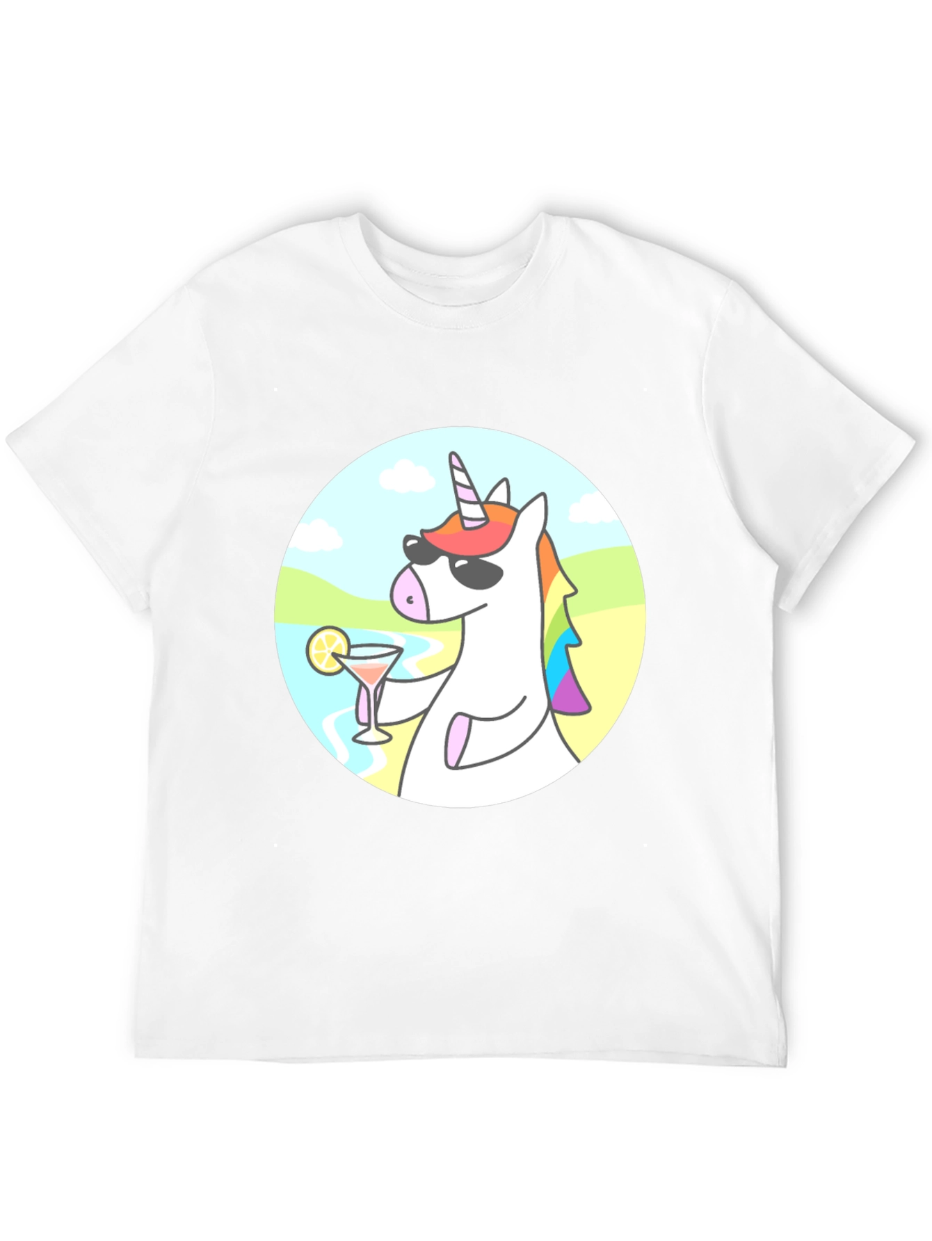 Cool Unicorn Cocktail Graphic Tee