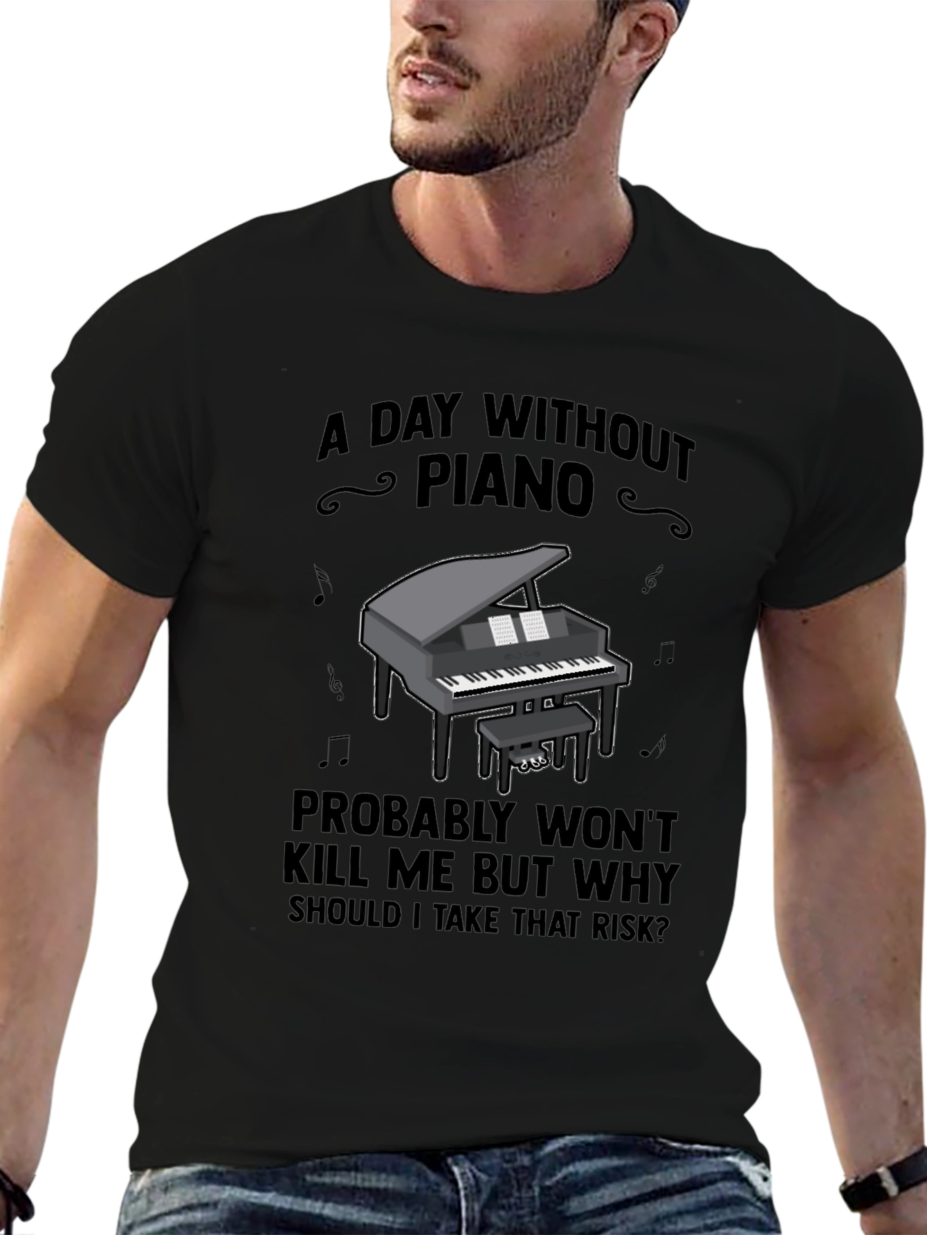 Piano T-Shirt - A Day Without Piano