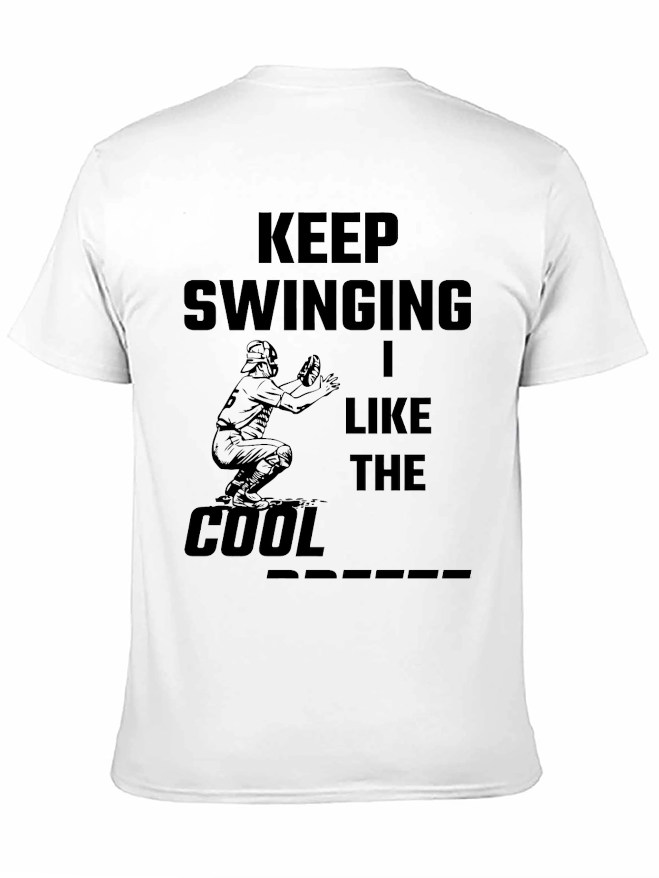 Keep Swinging I Like The Cool Breeze Black Tee
