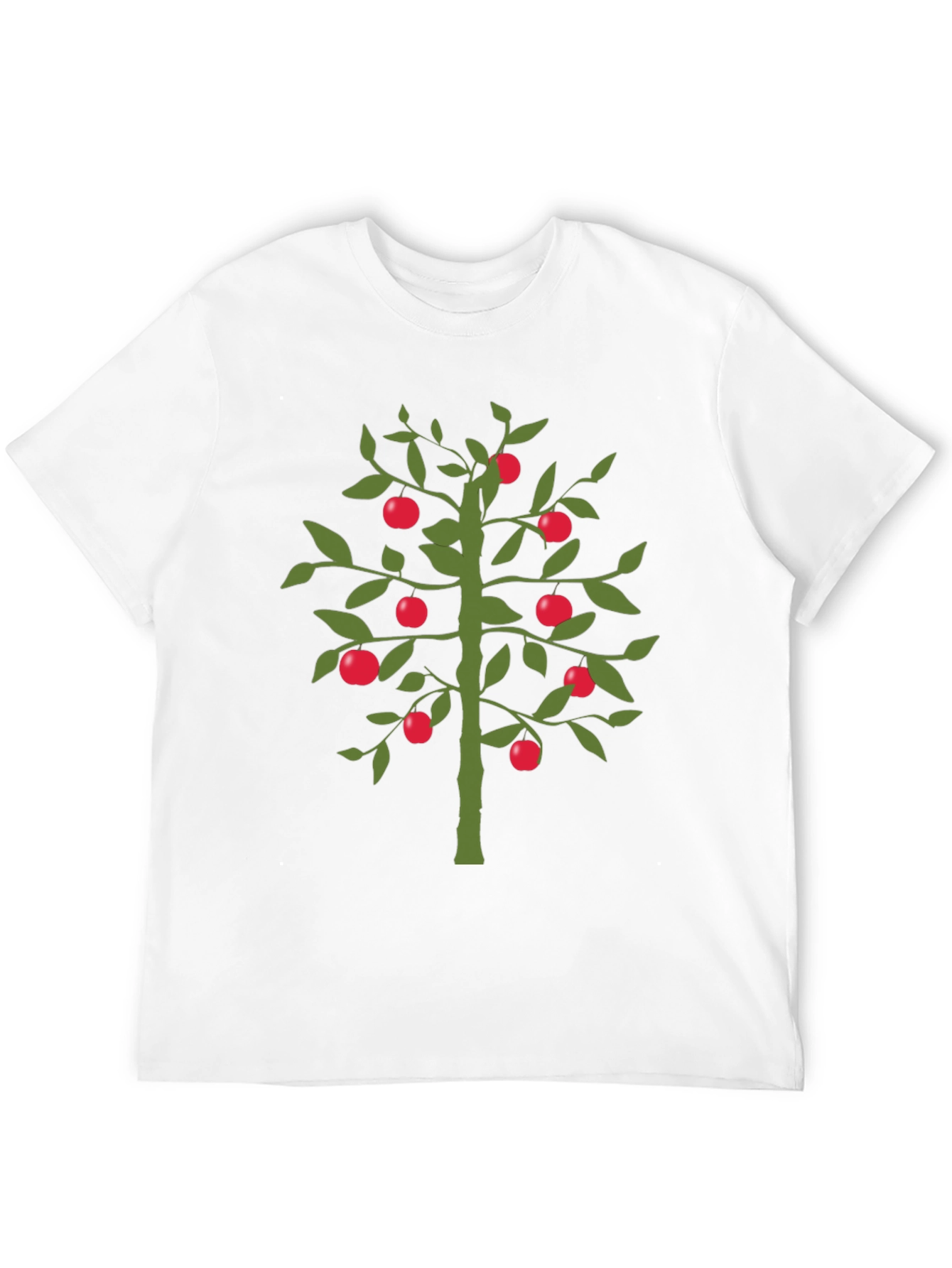 Apple Tree Graphic T-Shirt - Unique Design Black Tee
