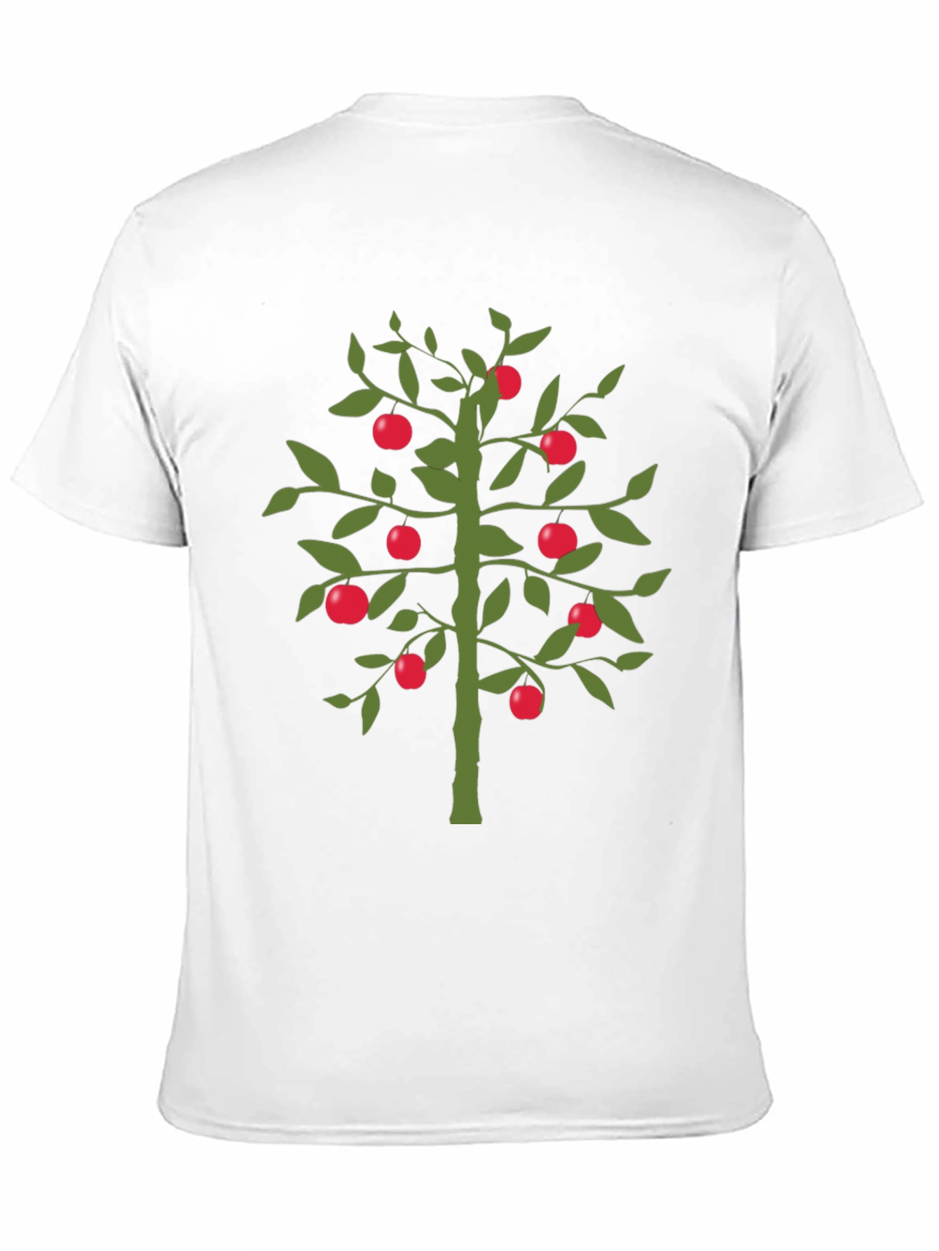 Apple Tree Graphic T-Shirt - Unique Design Black Tee