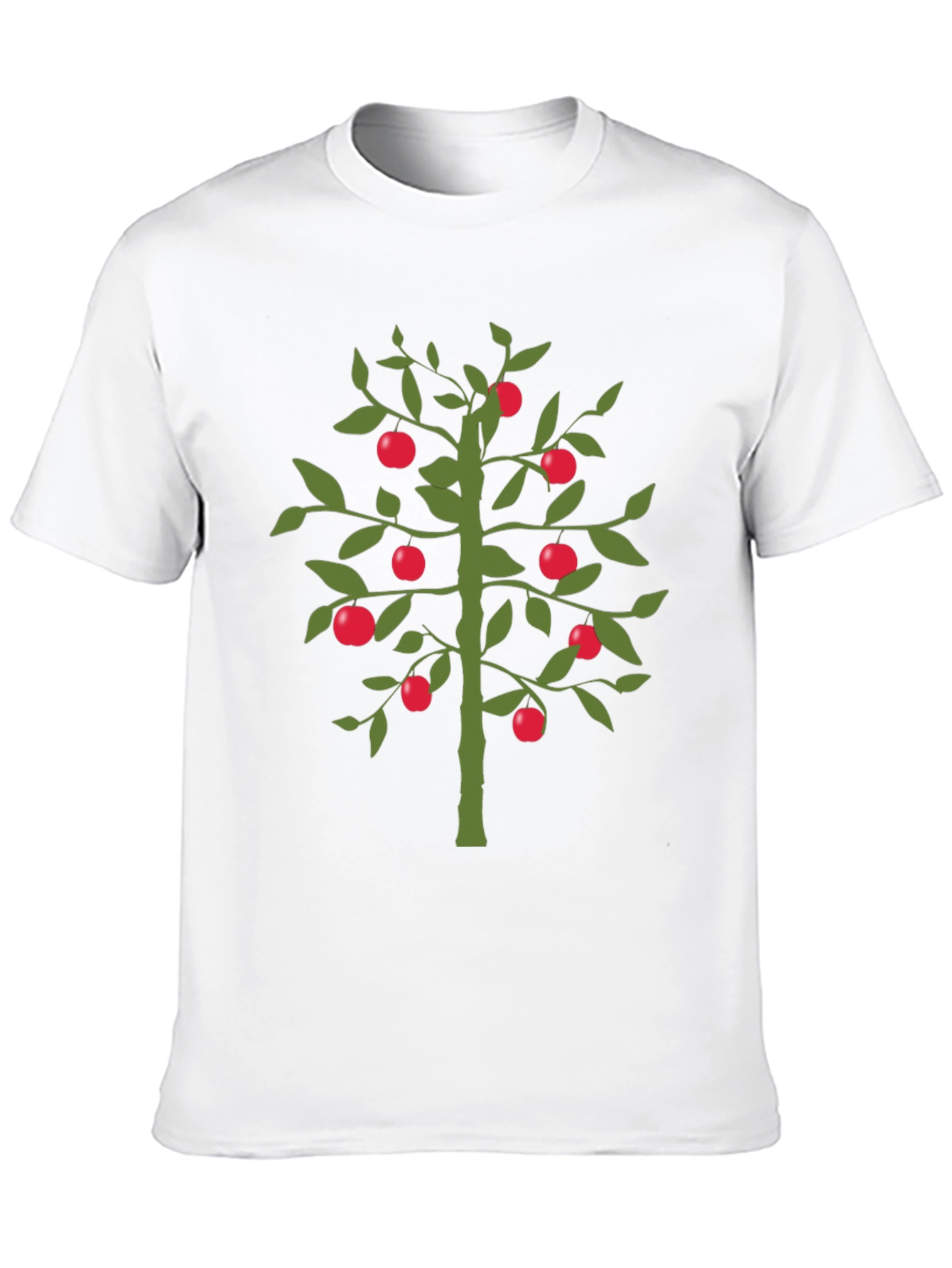 Apple Tree Graphic T-Shirt - Unique Design Black Tee