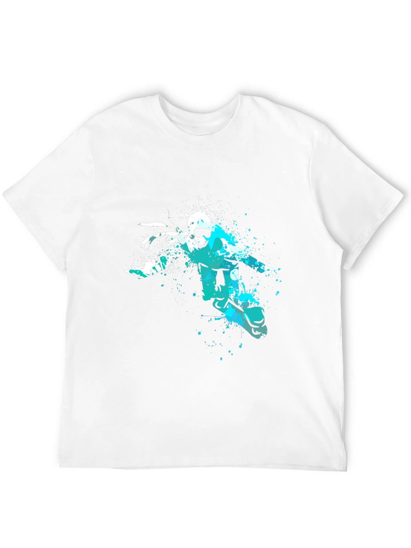 Snowboarder Graphic Tee - Black Cotton Comfort