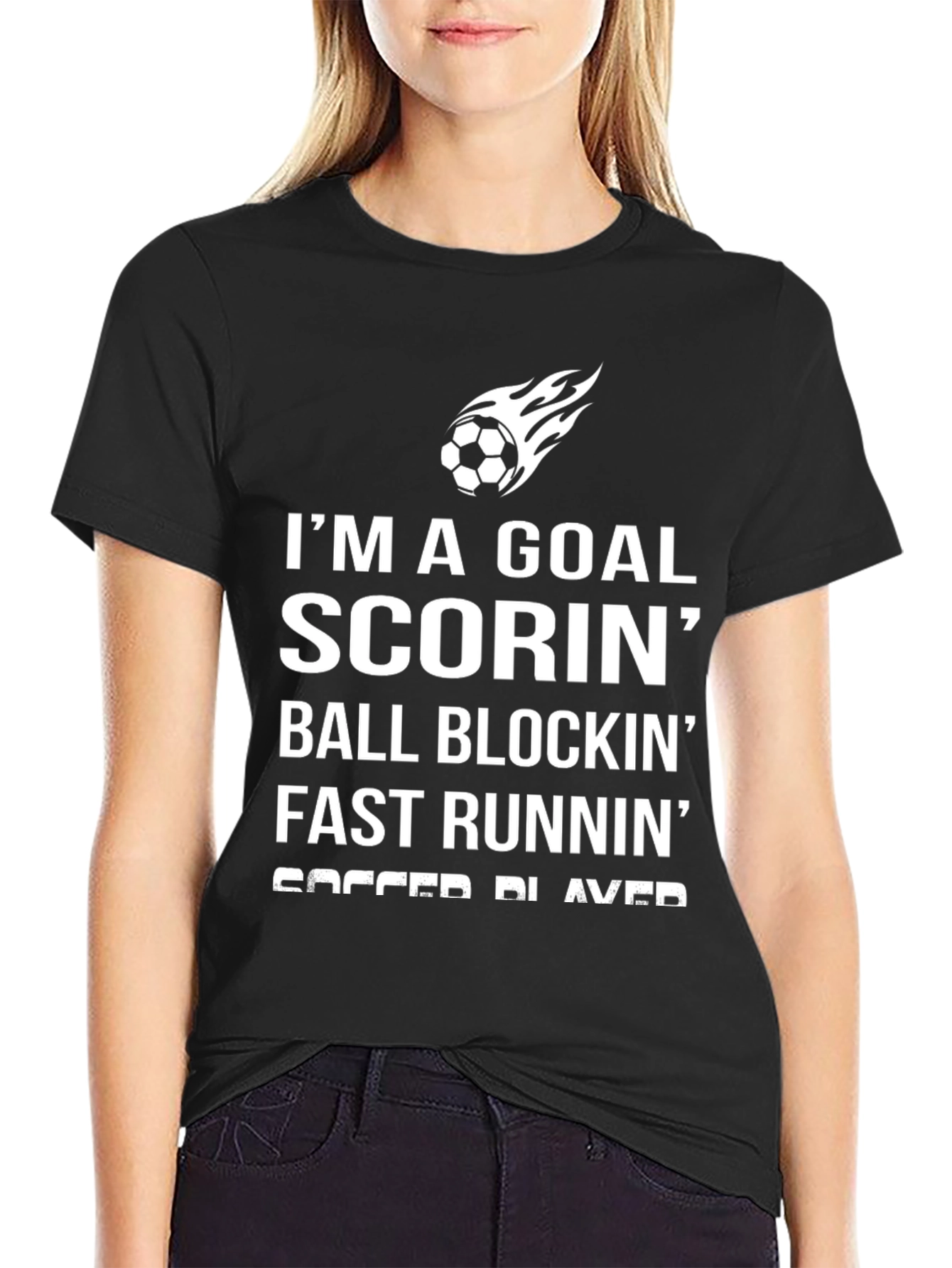 Goal Scorin Soccer Player Graphic Tee