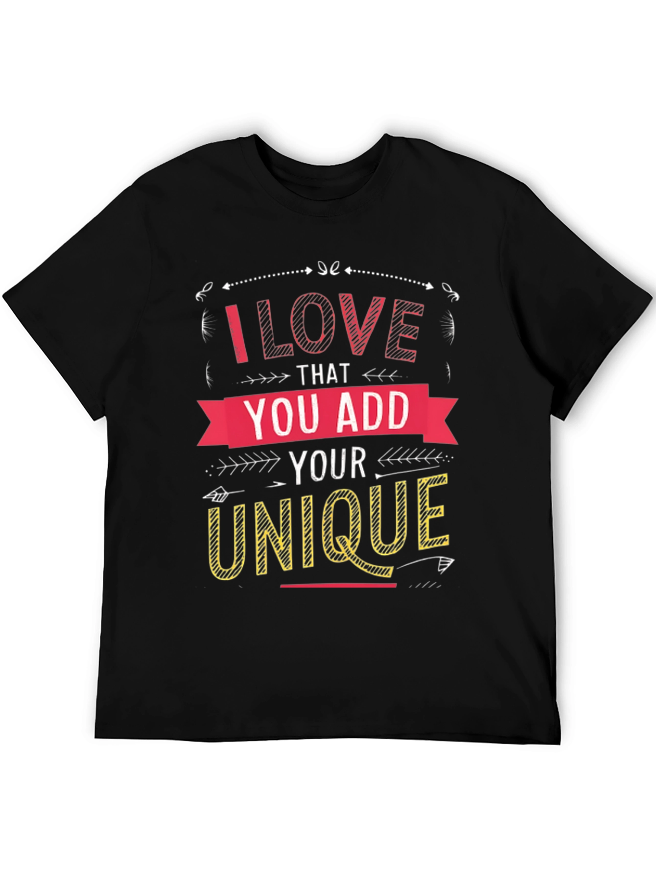 Unique Graphic Print Mens Black T-Shirt