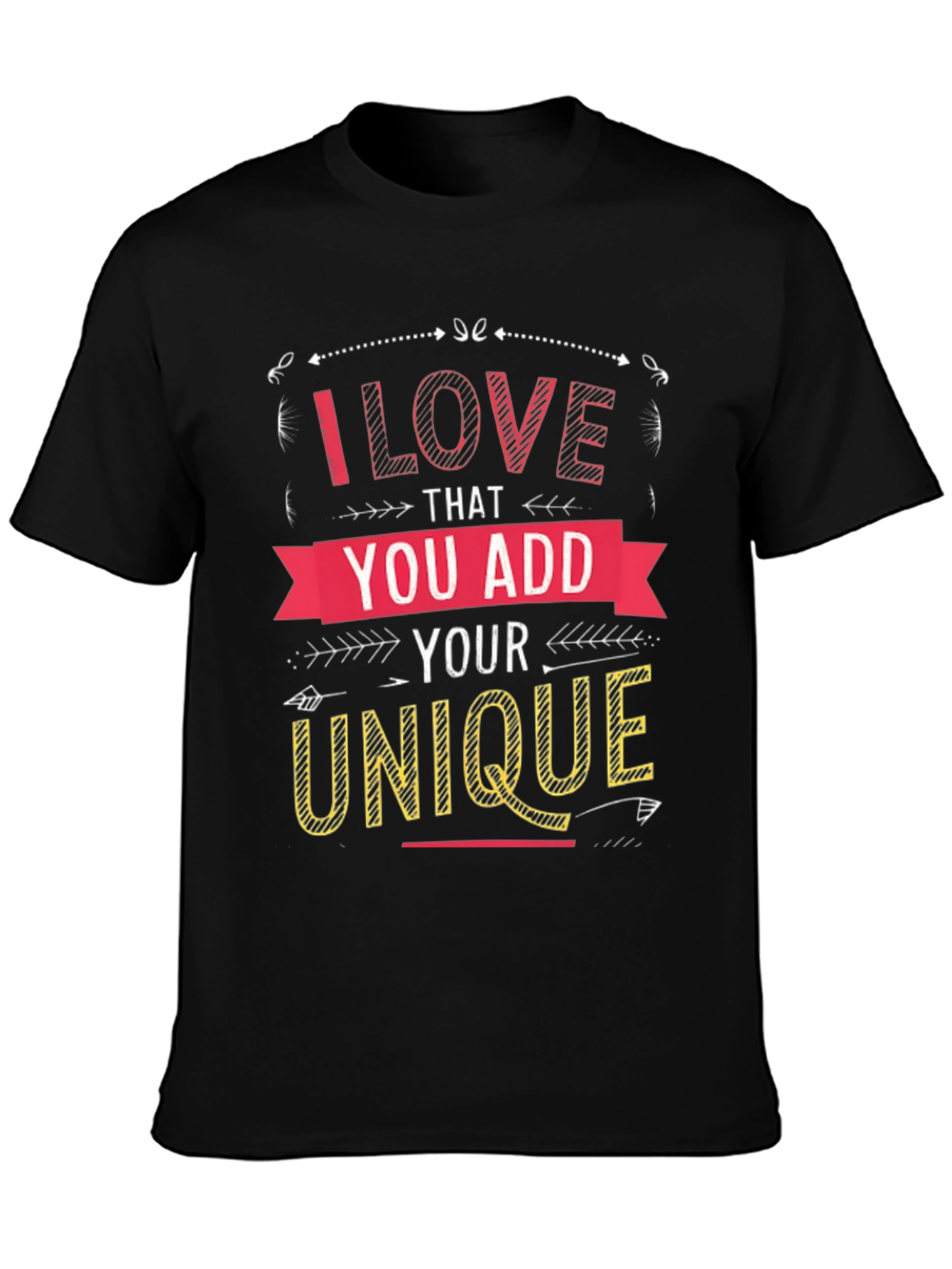 Unique Graphic Print Mens Black T-Shirt