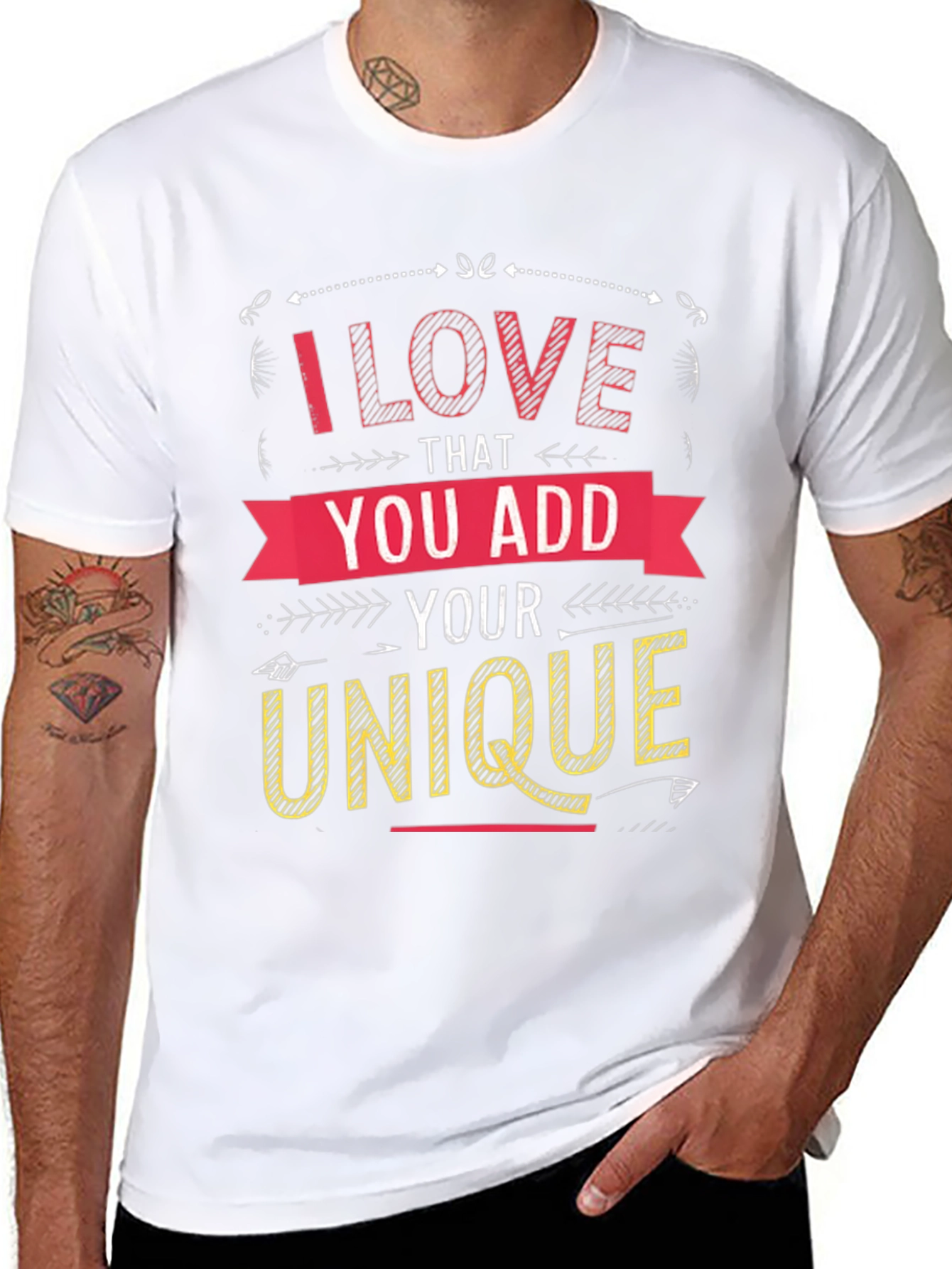 Unique Graphic Print Mens Black T-Shirt