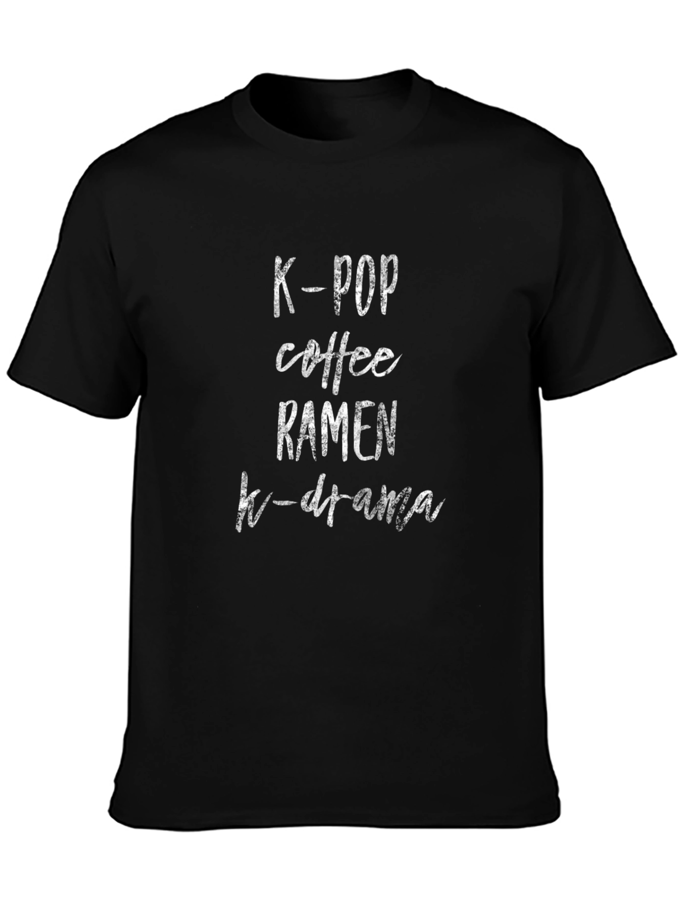 K-Pop Coffee Ramen K-Drama T-Shirt - Trendy Comfort