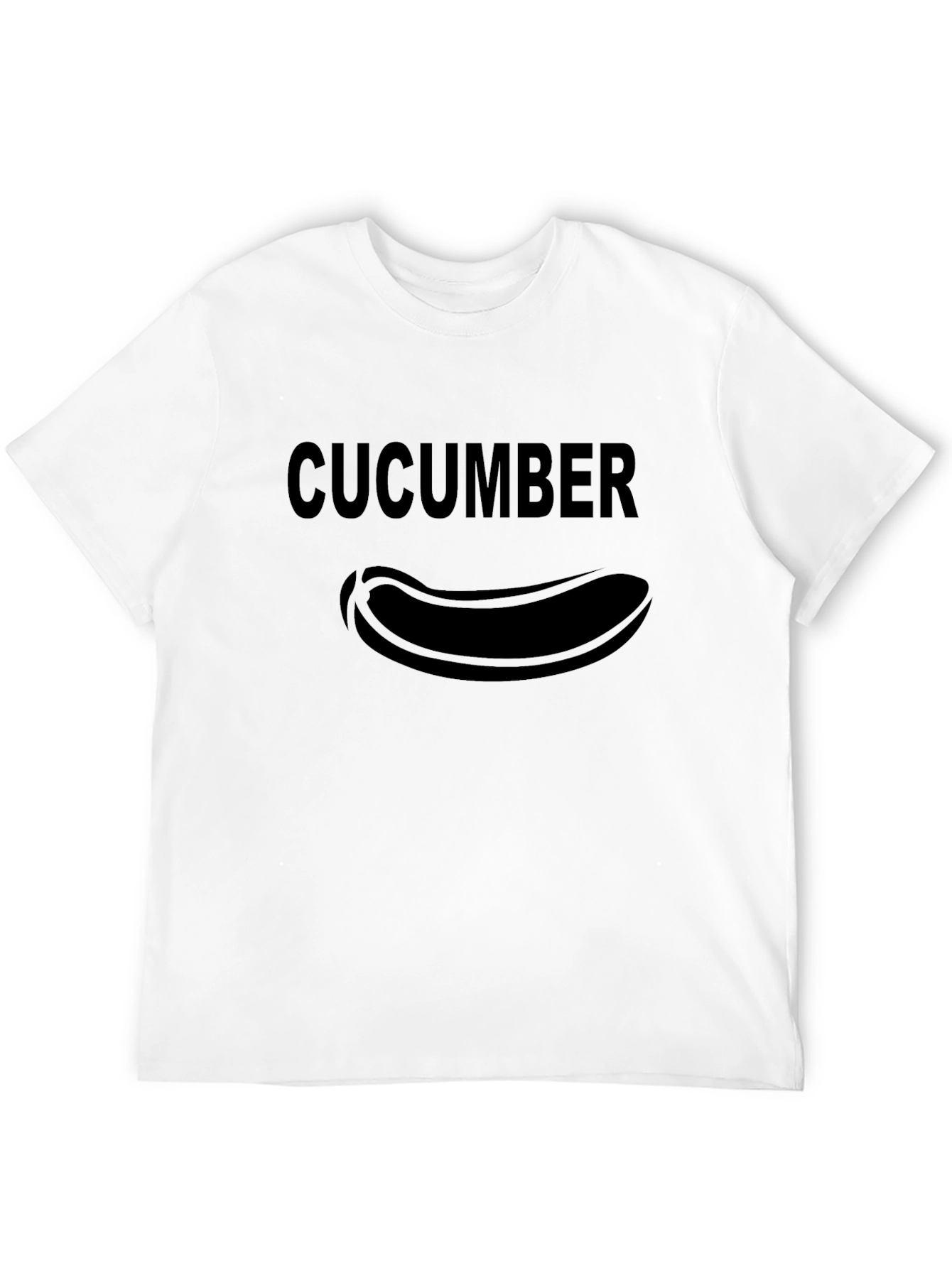 Cucumber Graphic Print Crew Neck T-Shirt