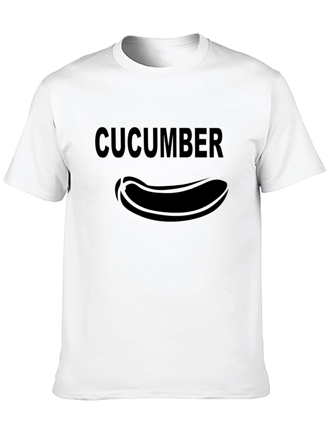 Cucumber Graphic Print Crew Neck T-Shirt